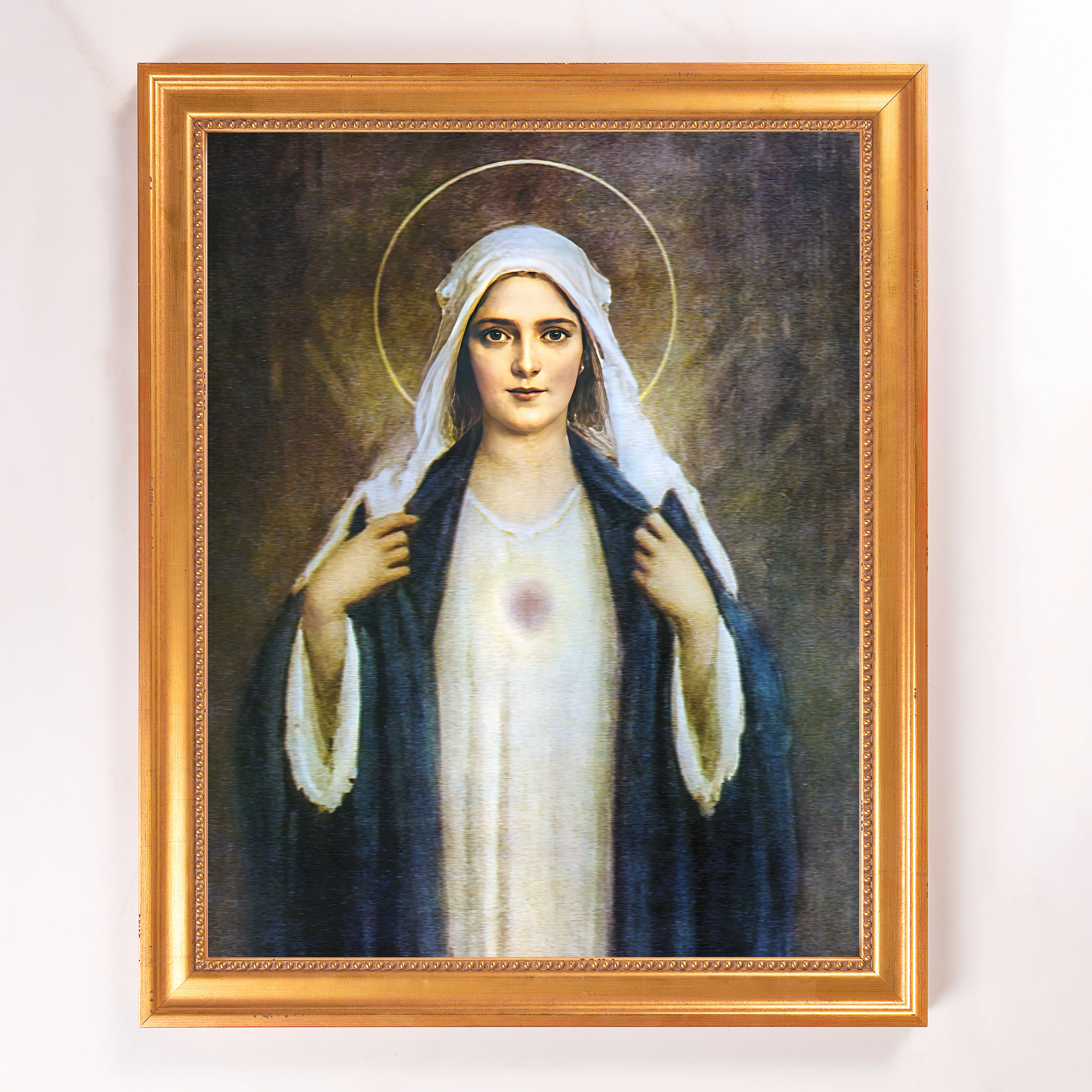 Chambers Immaculate Heart Framed Canvas - Sacred Signature Collection