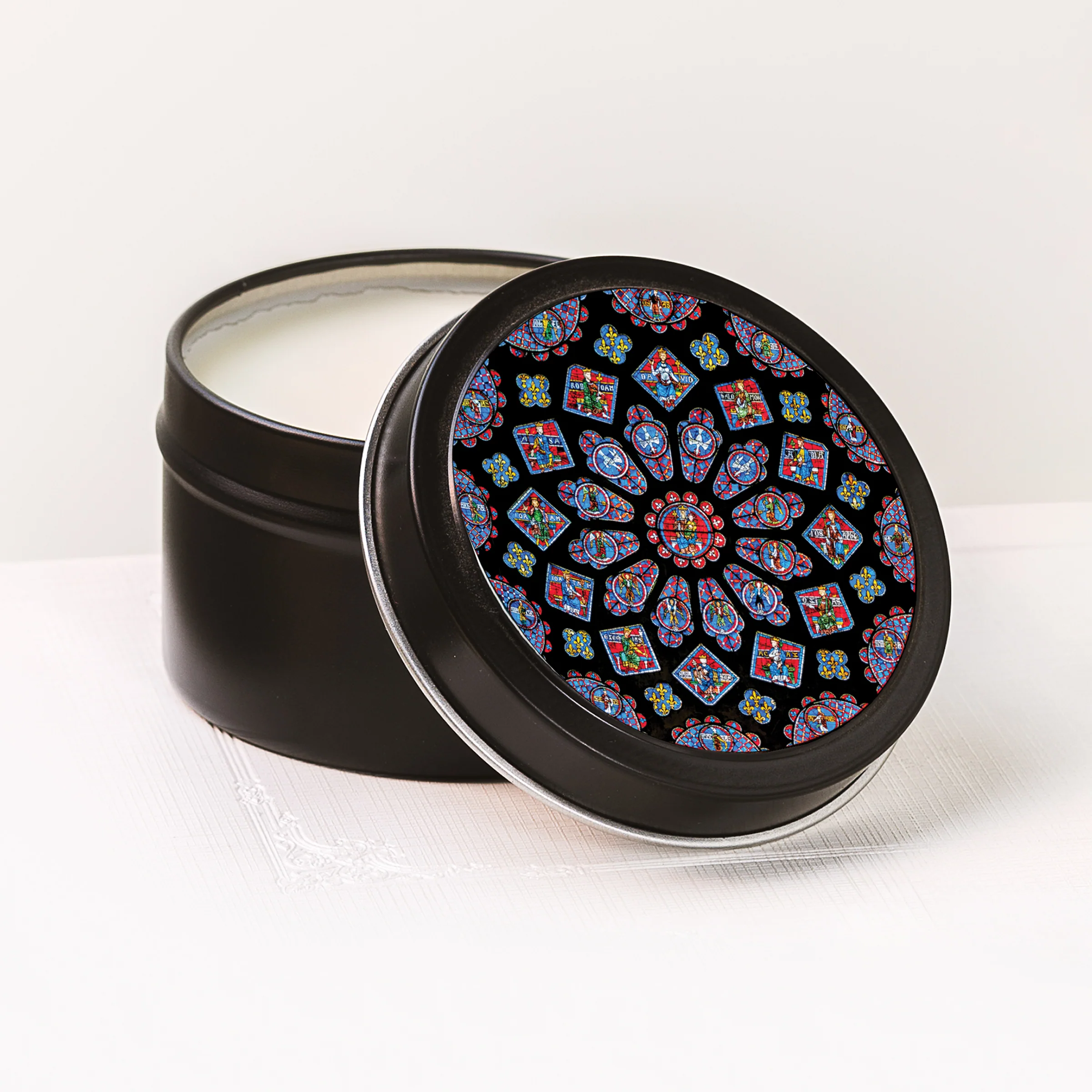 Chartres Cathedral Candle Tin - Image 2