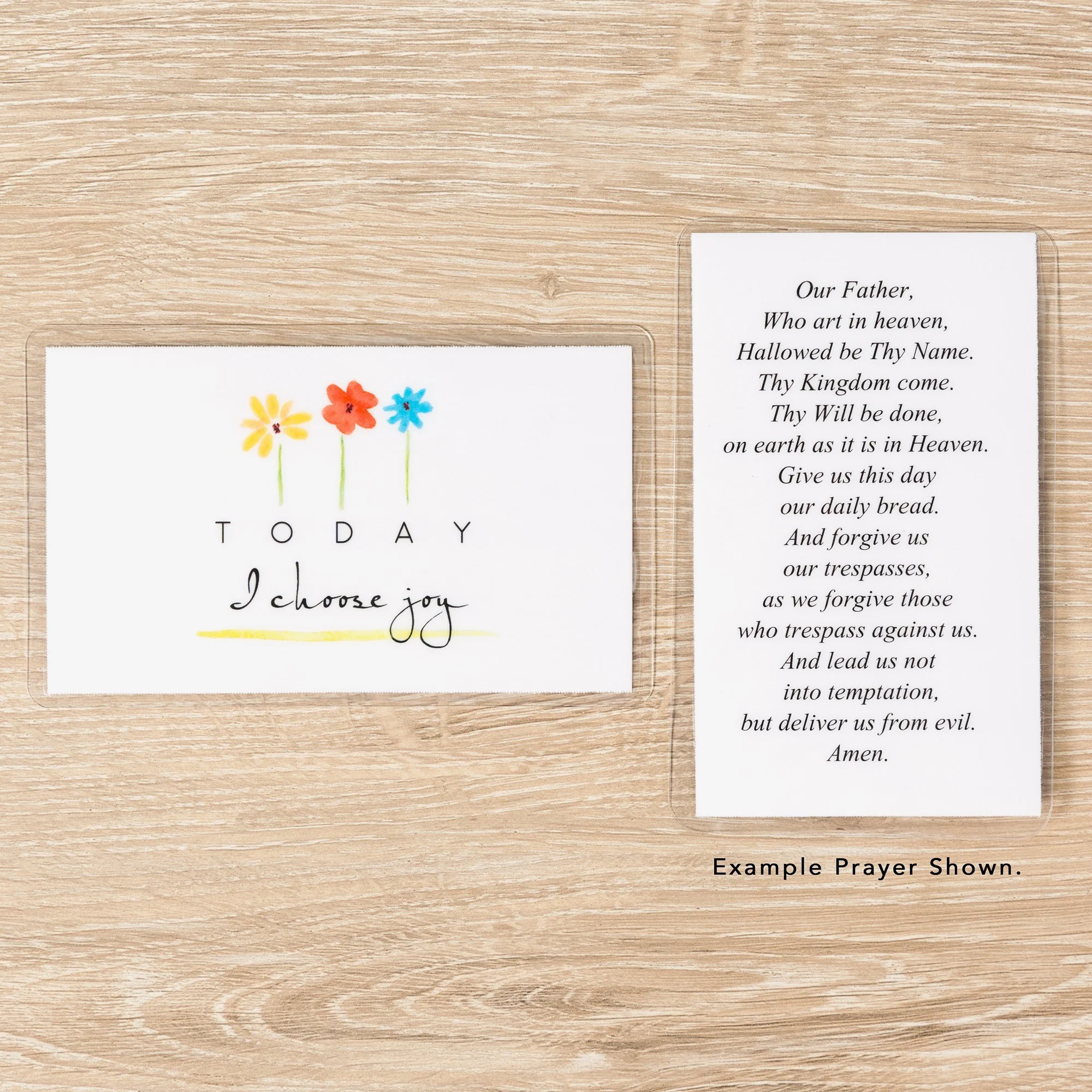 Laminated Choose Joy Personalized Prayer Card