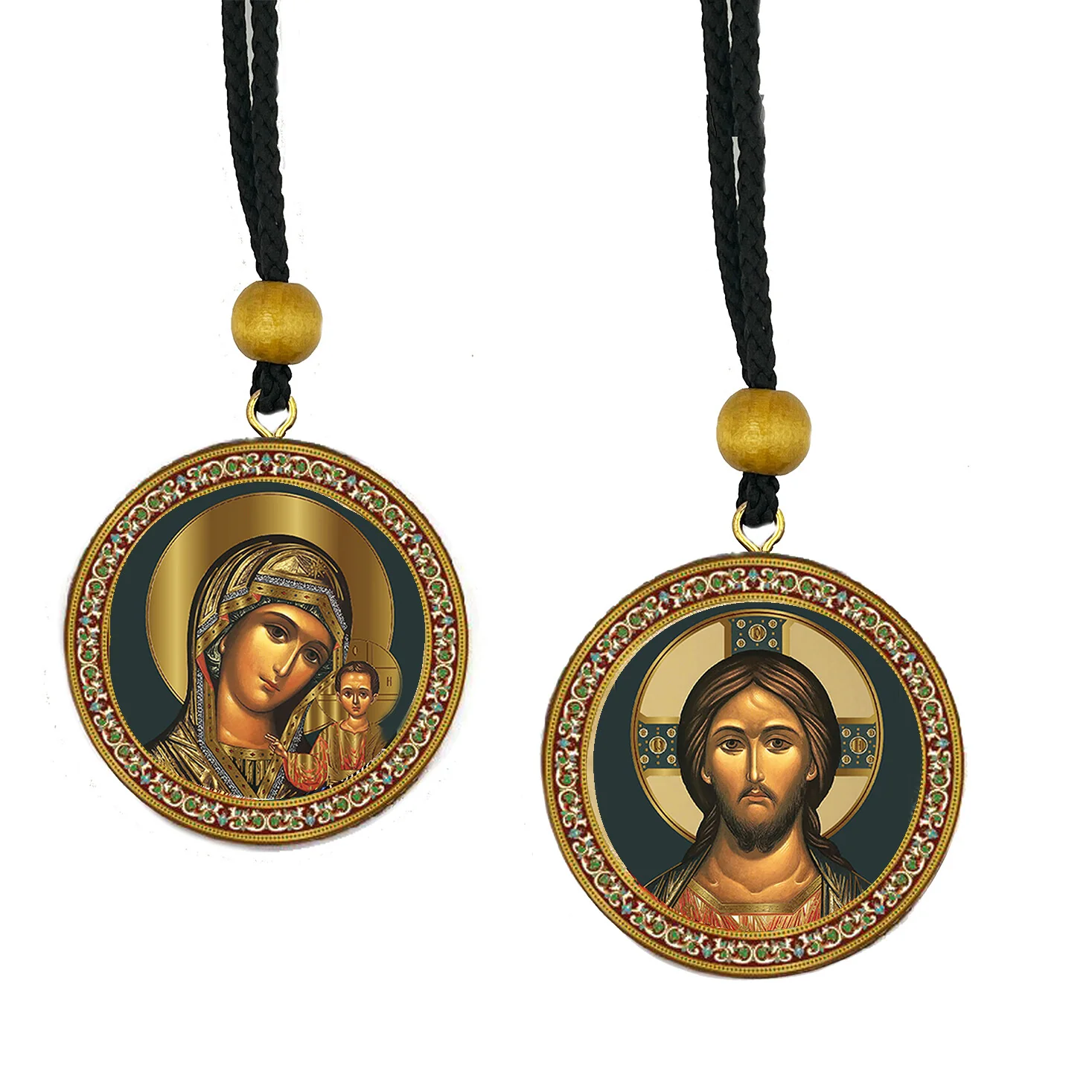 Christ & Madonna of Tenderness Home & Car Icon