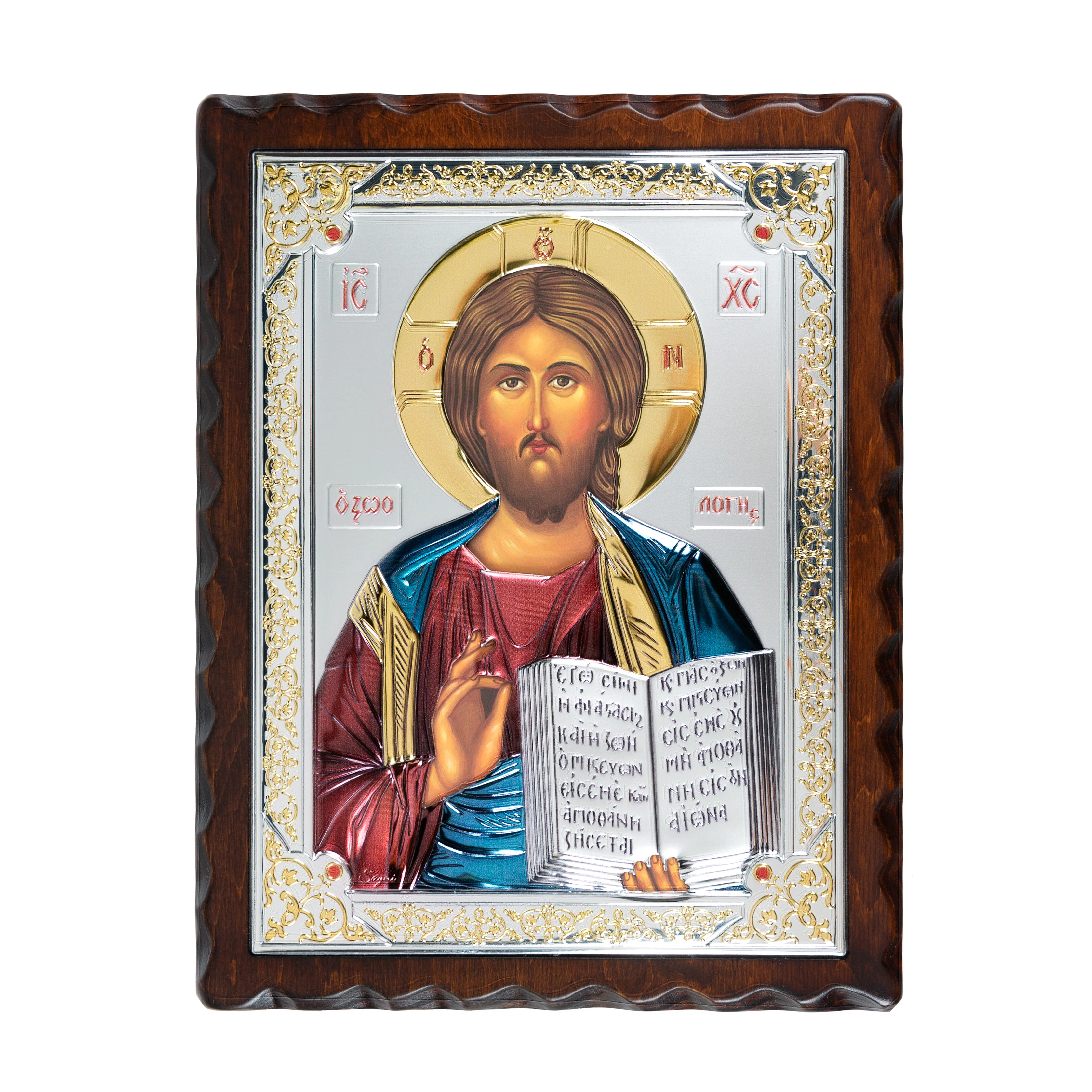 Christ Pantocrator Icon on Wood - Image 2