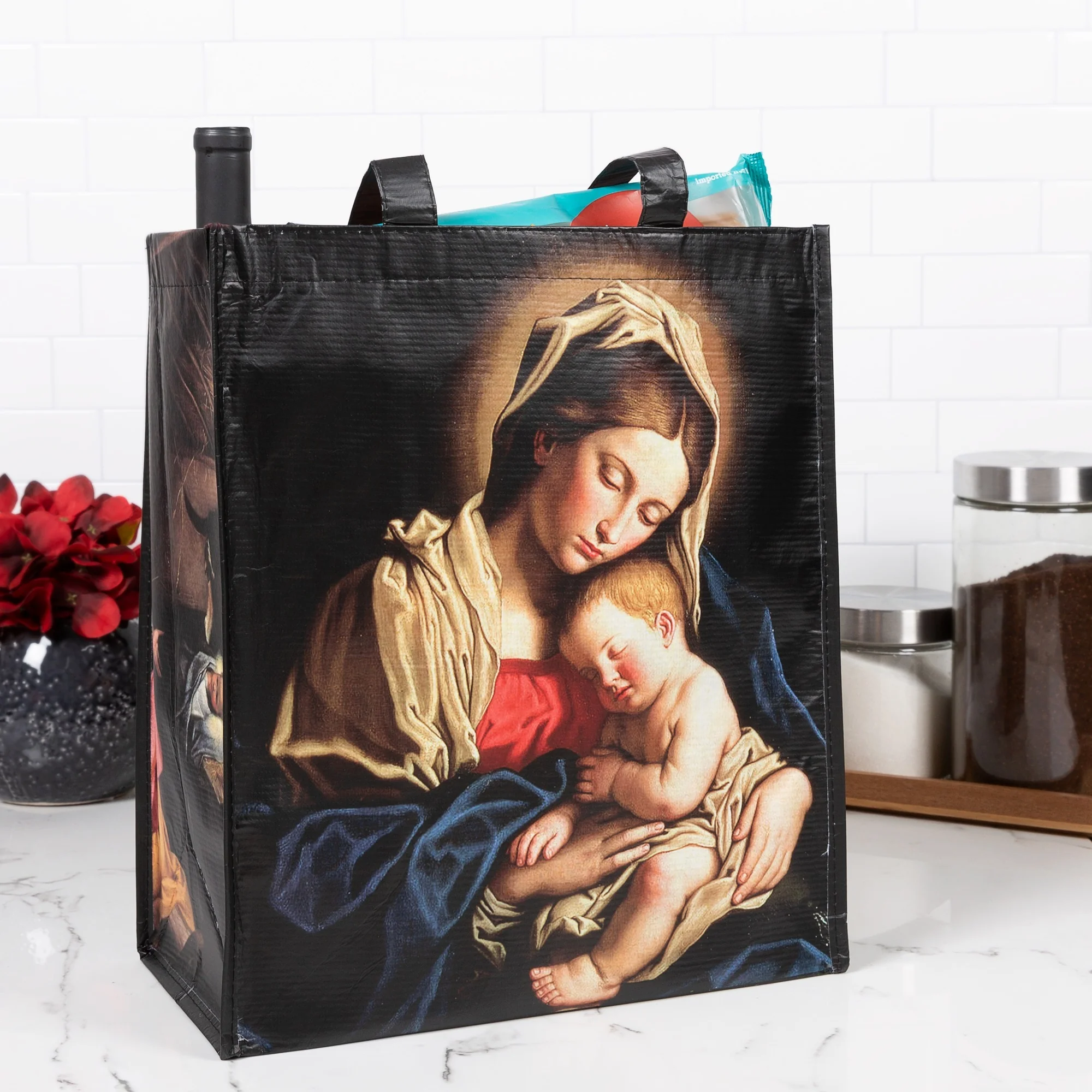 Christmas Classic Art Market Tote Bag - Image 3