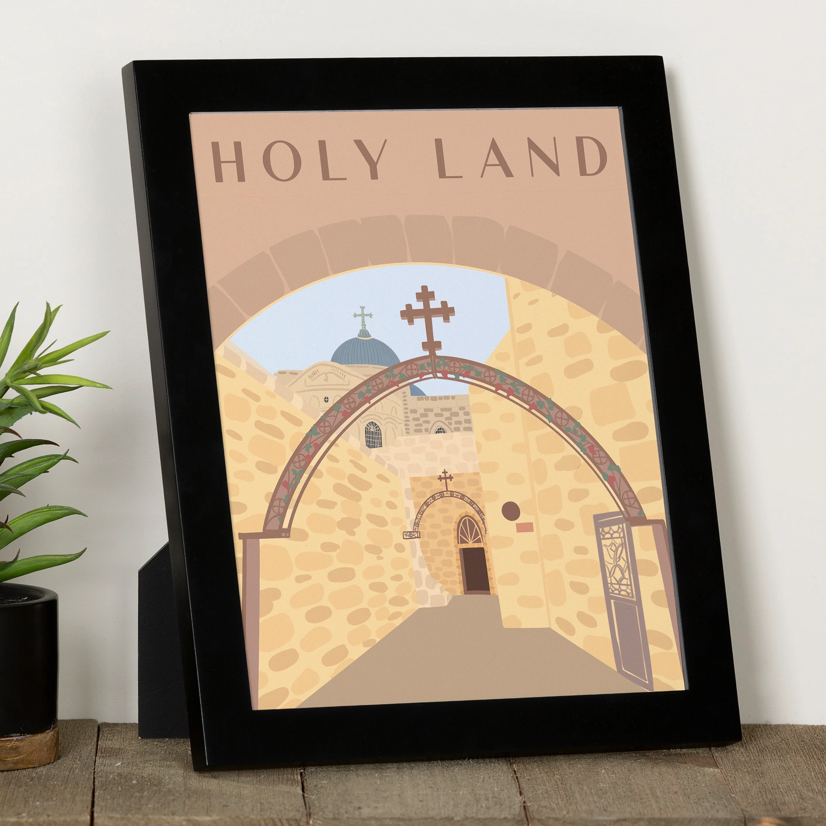 Church of the Holy Sepulchre Framed Travel Print - Image 2