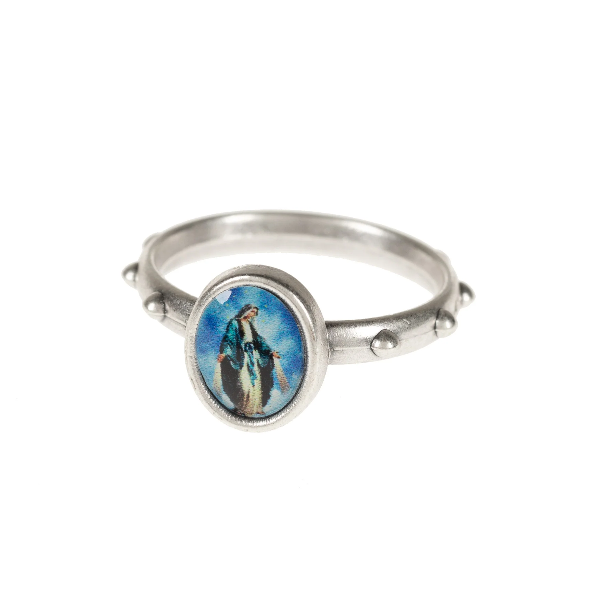 Color Miraculous Rosary Ring - Size 8