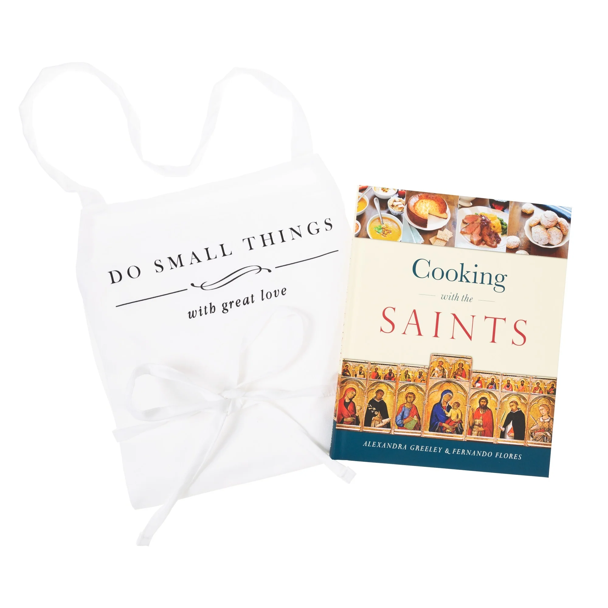Cooking With The Saints Cookbook and Mother Teresa Do Small Things Apron Gift Set - Image 4