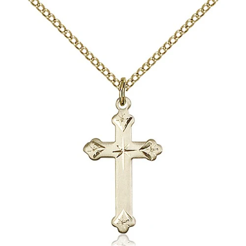 Cross Pendant, Bliss, 14Kt Gold-Filled