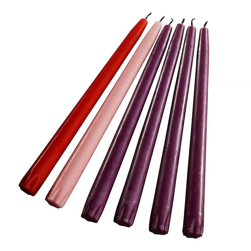 Crucifix Lenten Candleholder & Lenten Taper Candles (2 Gift Set) - Image 3