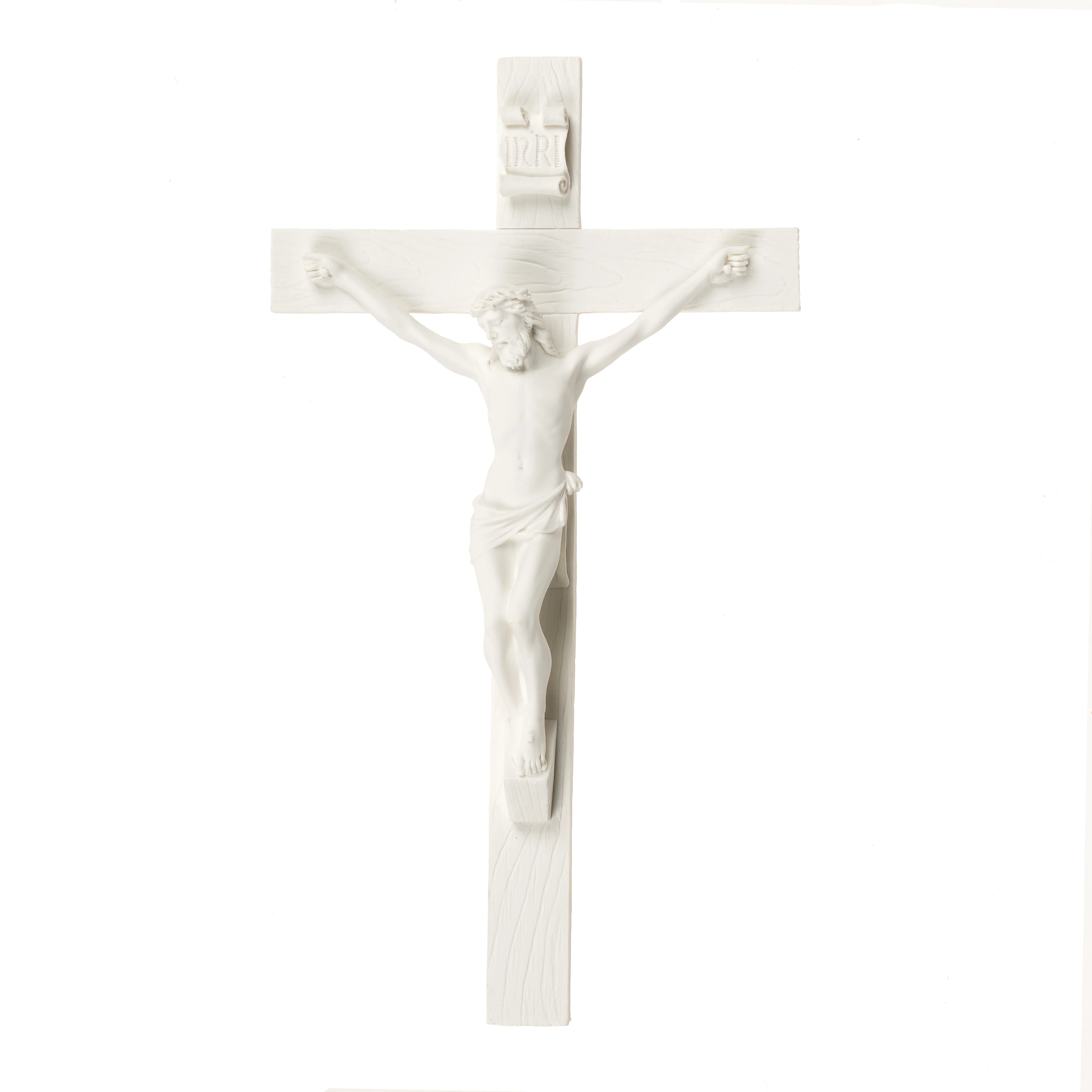 Crucifix White Resin Classic - 10'' - 2019380 - Image 2