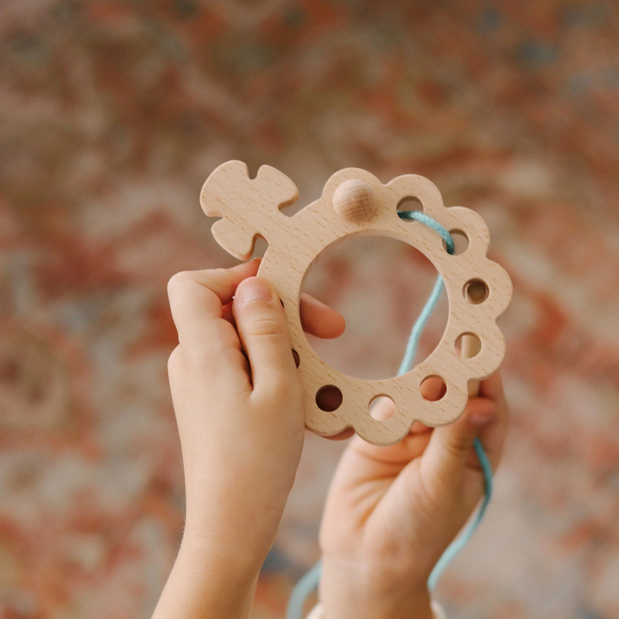 Decade Rosary Wooden Lacing Toy - Image 2