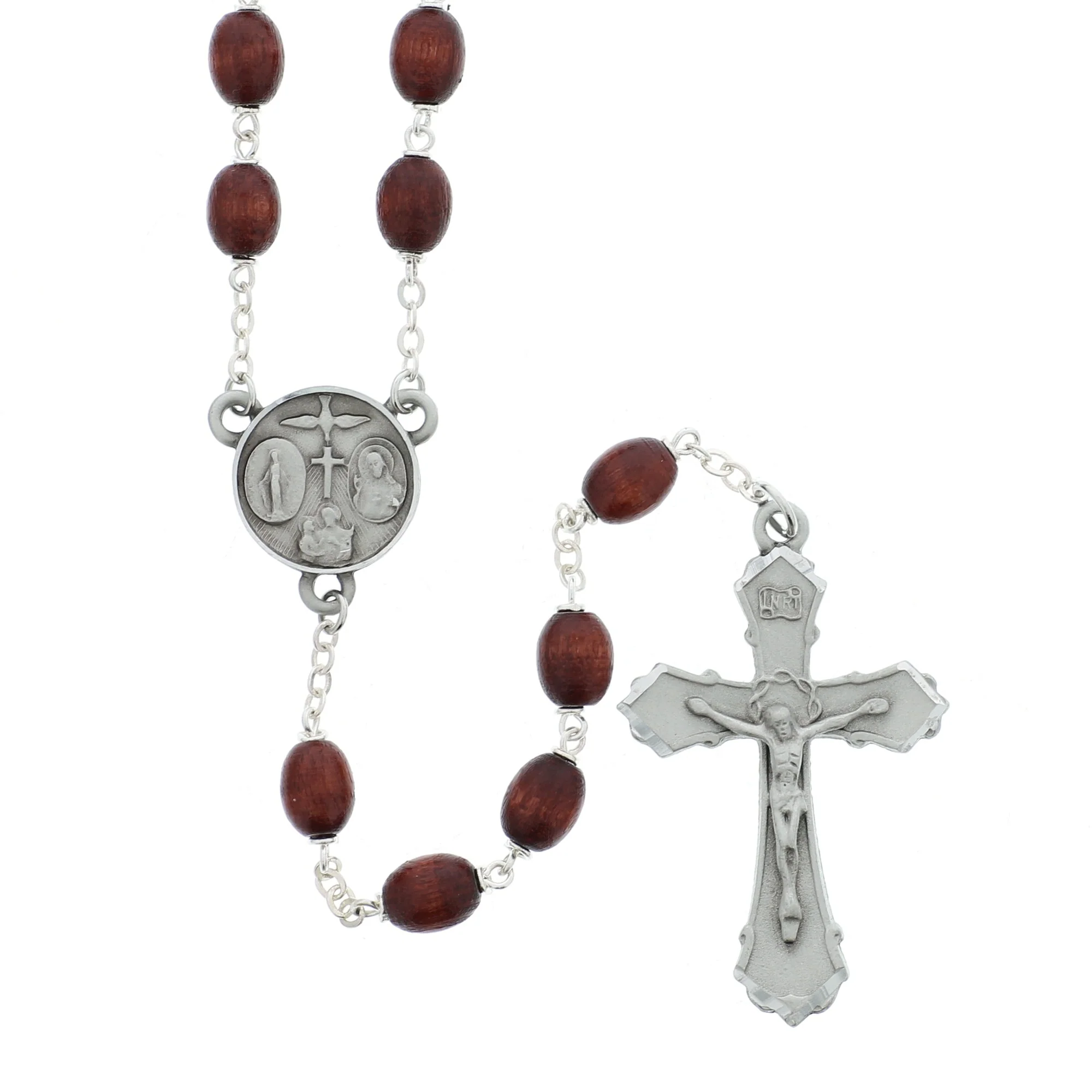 Deluxe Brown Wood Rosary