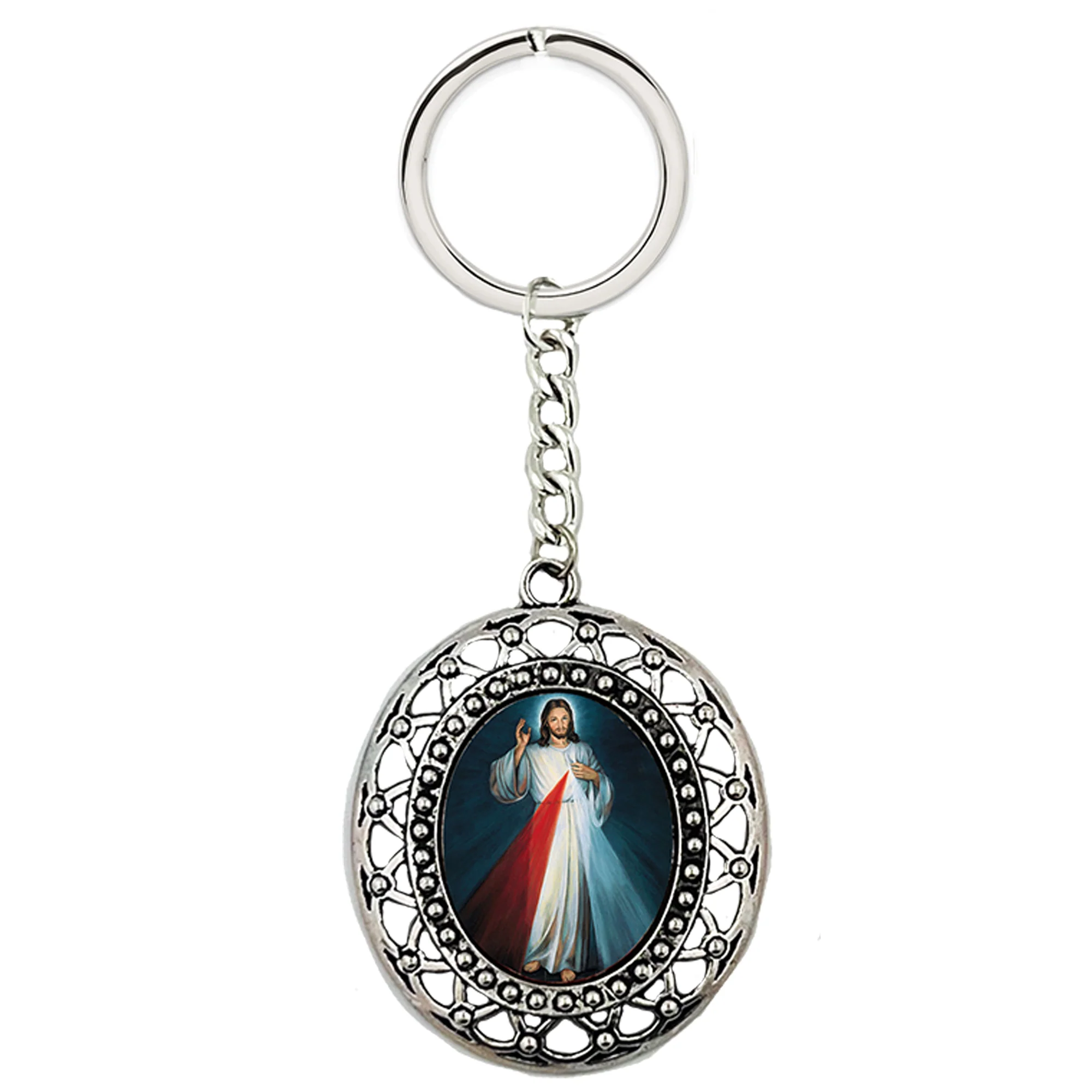 Divine Mercy Icon Key Chain - Image 2