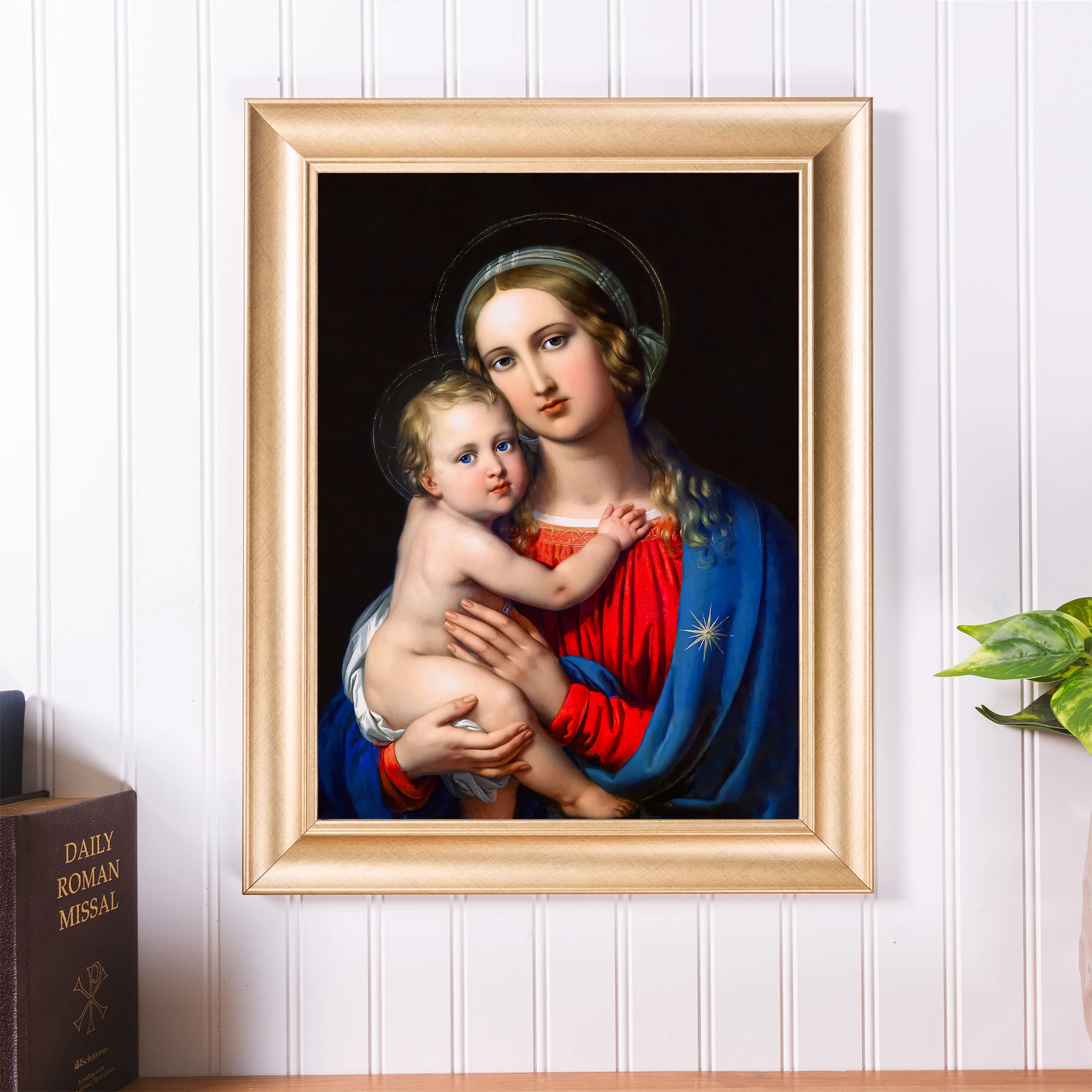 Ender Madonna with Child Gold Framed Print - Multiple Sizes - Image 4