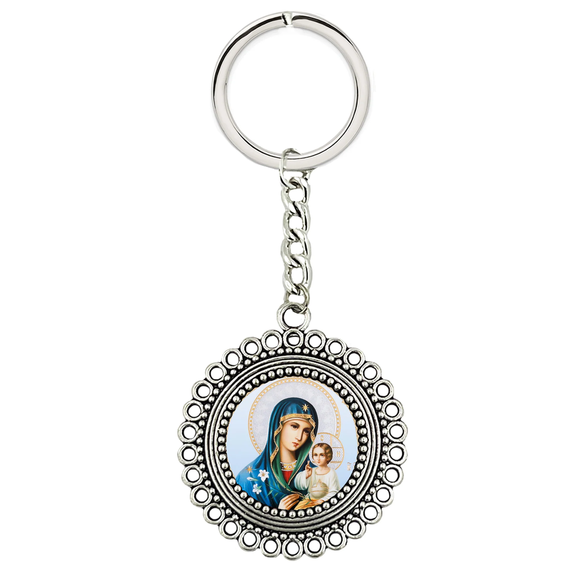 Eternal Bloom Madonna & Child Key Chain