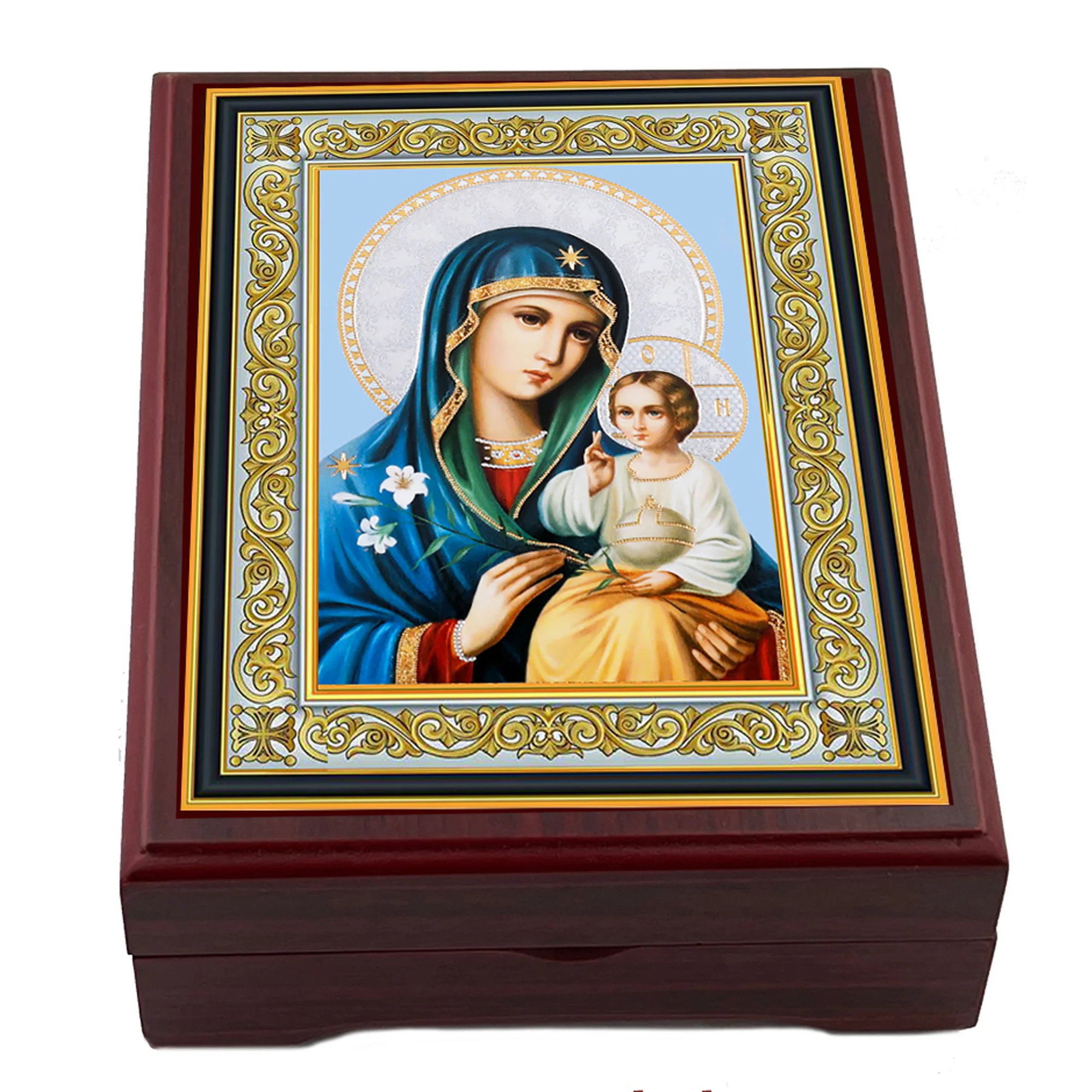 Eternal Bloom Madonna Wood Keesake Box