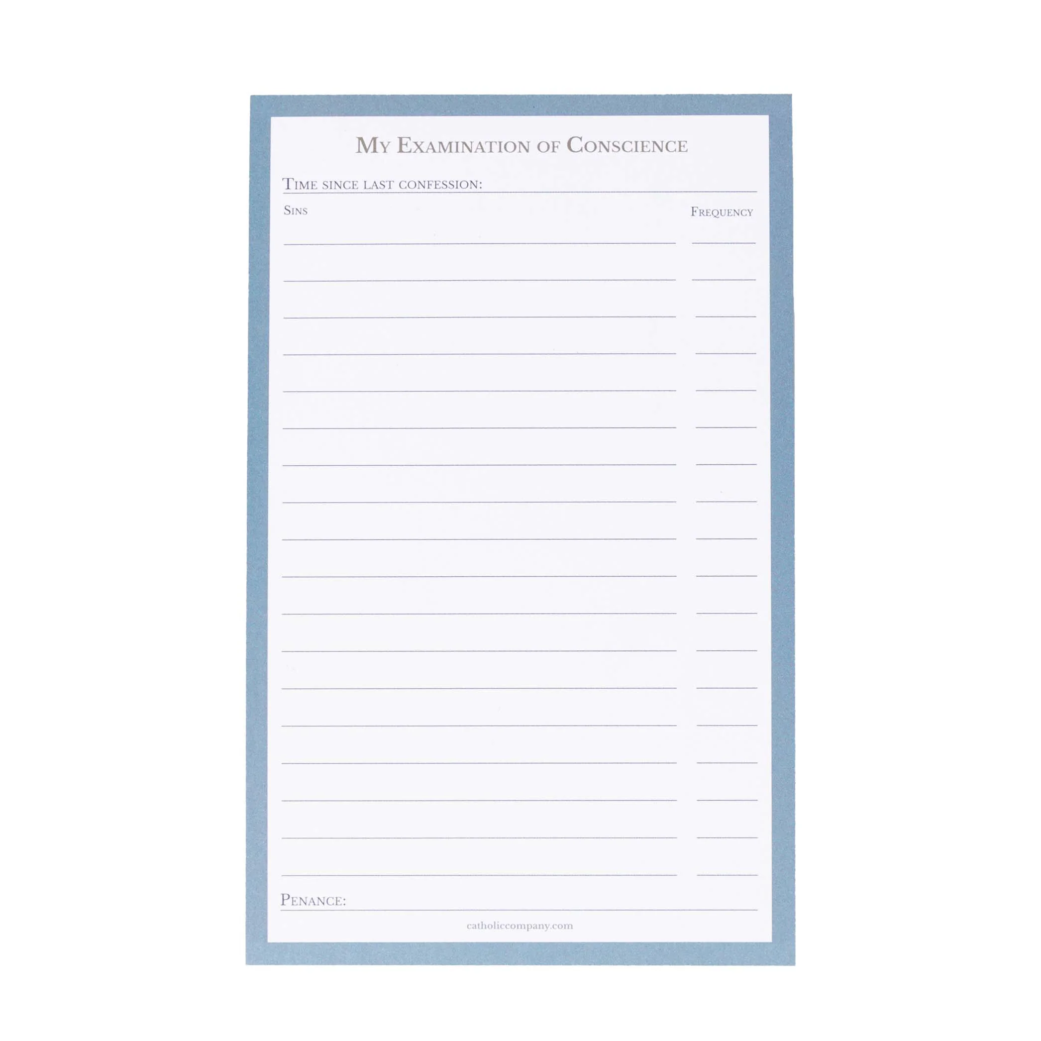 Examination of Conscience Notepad - Adults - Image 2
