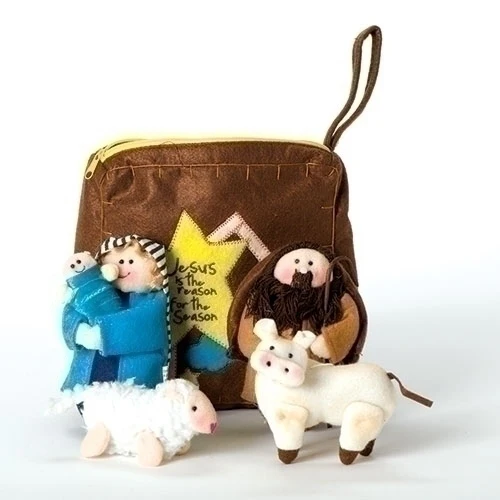 Fabric Nativity Play Set with Fabric Carrying Case - Image 2