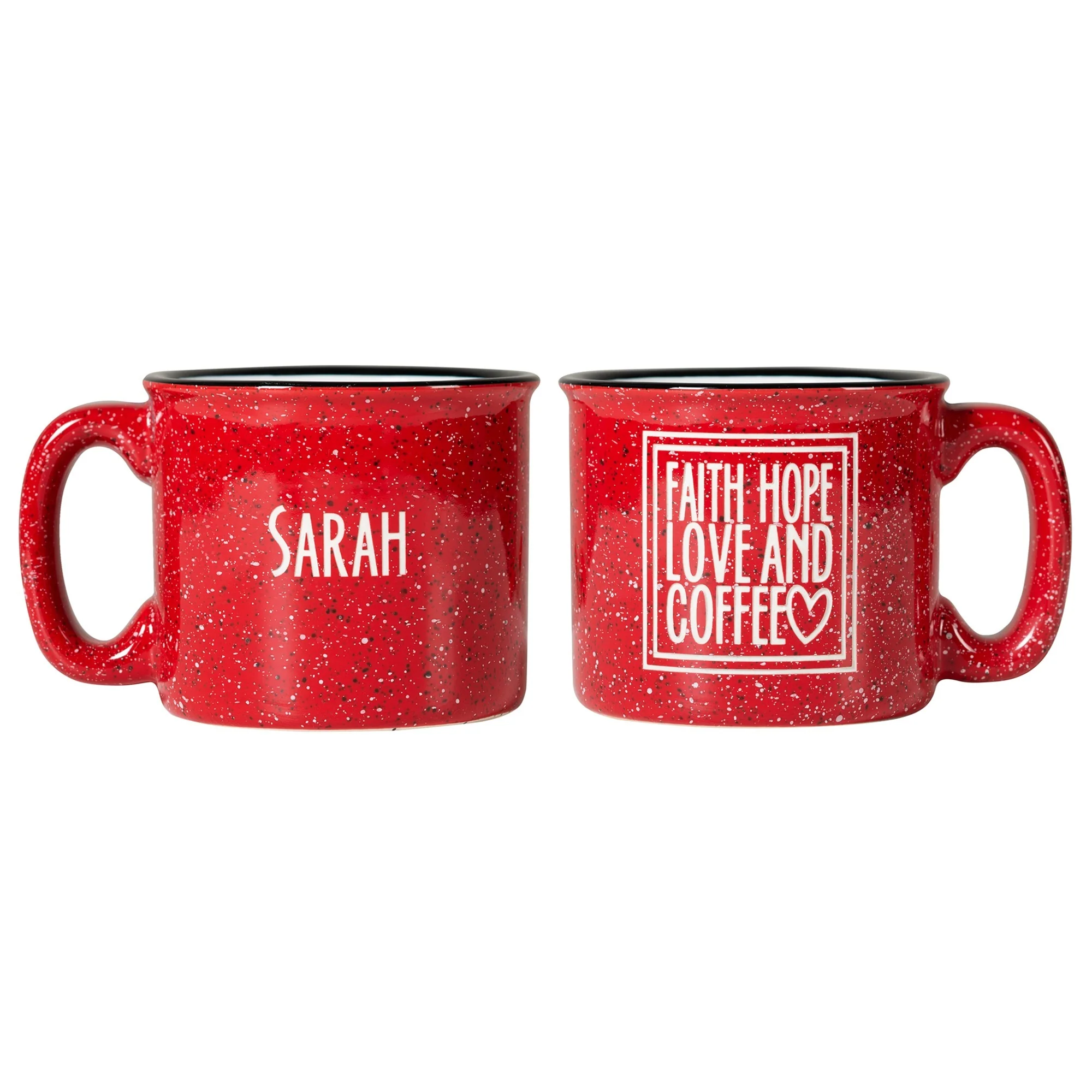 Faith, Hope, Love and Coffee Campfire Mug - Image 3