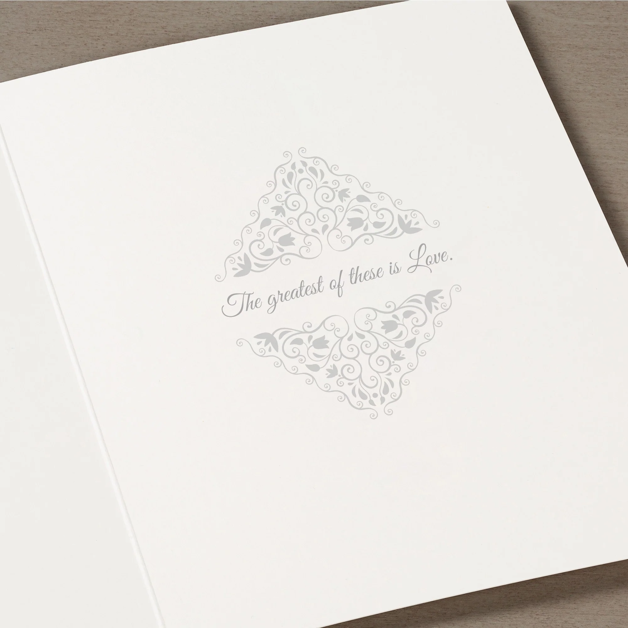 Faith Hope & Love Wedding Card - Image 2