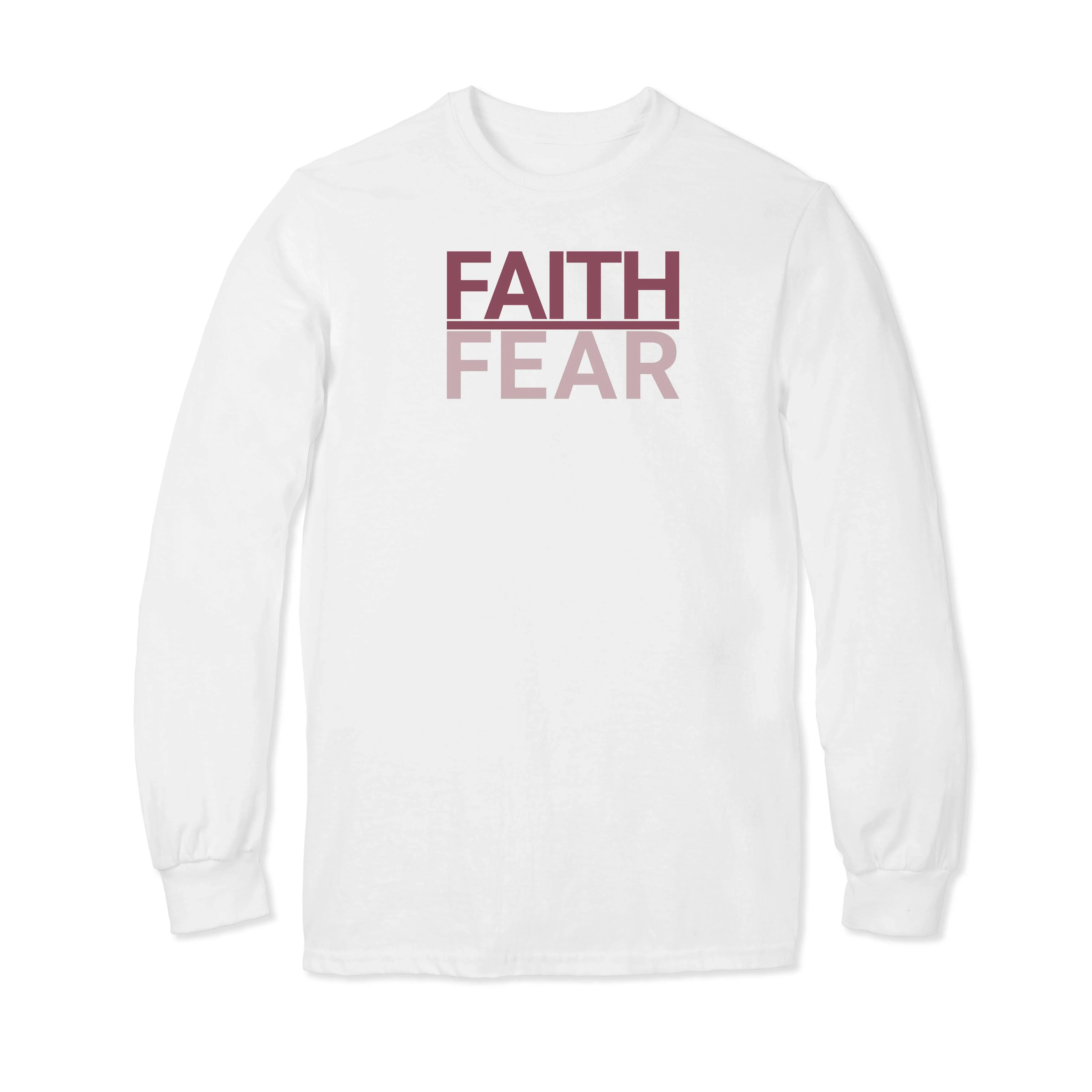 Faith Over Fear Long Sleeve T-Shirt - Image 6
