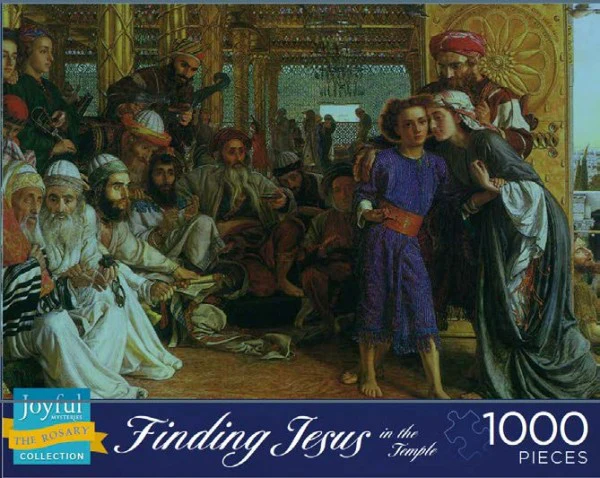 Finding Jesus in the Temple 1000 Piece Puzzle (Mysteries of the Rosary Series)