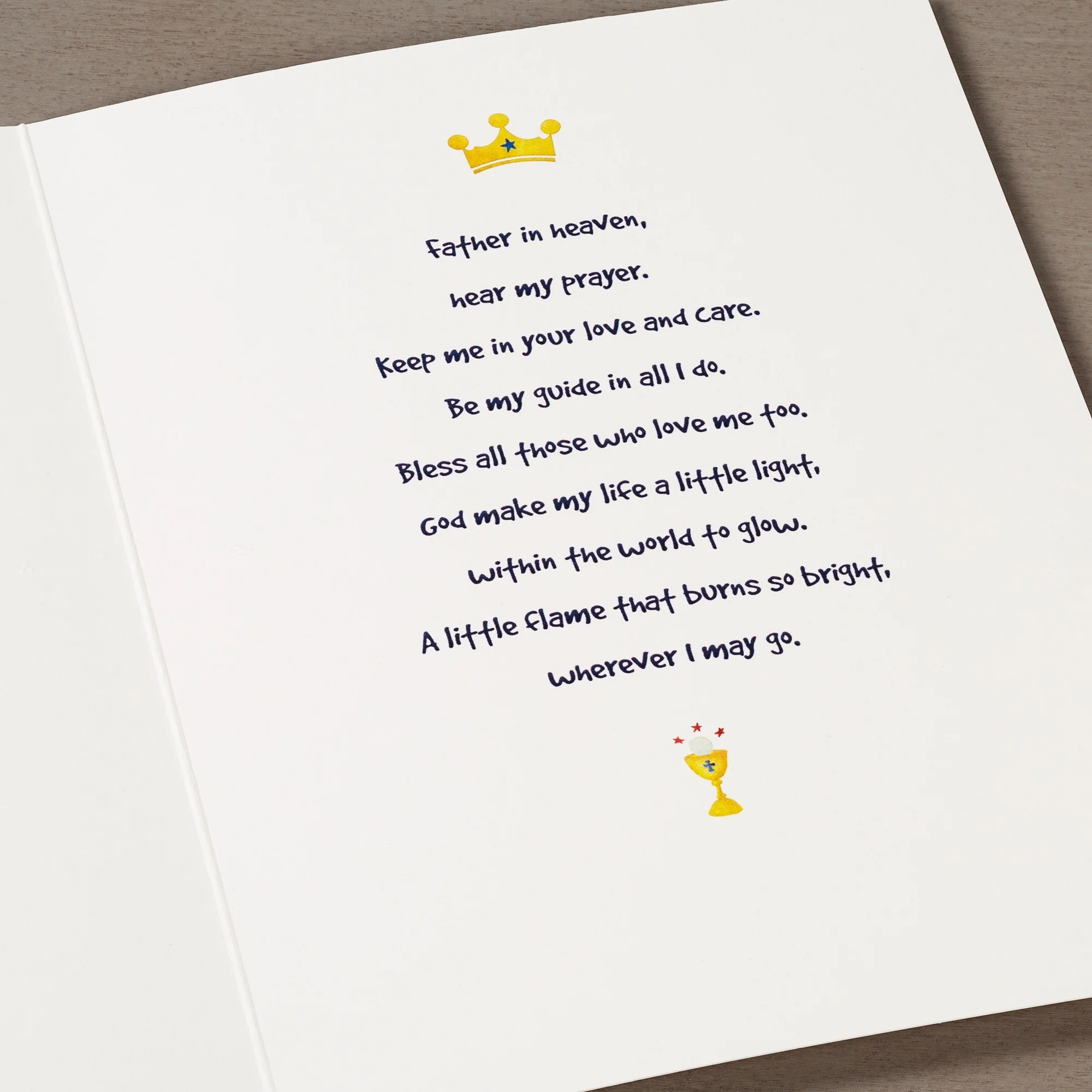 First Communion Boy's Watercolor Card w/ Envelope - Image 2