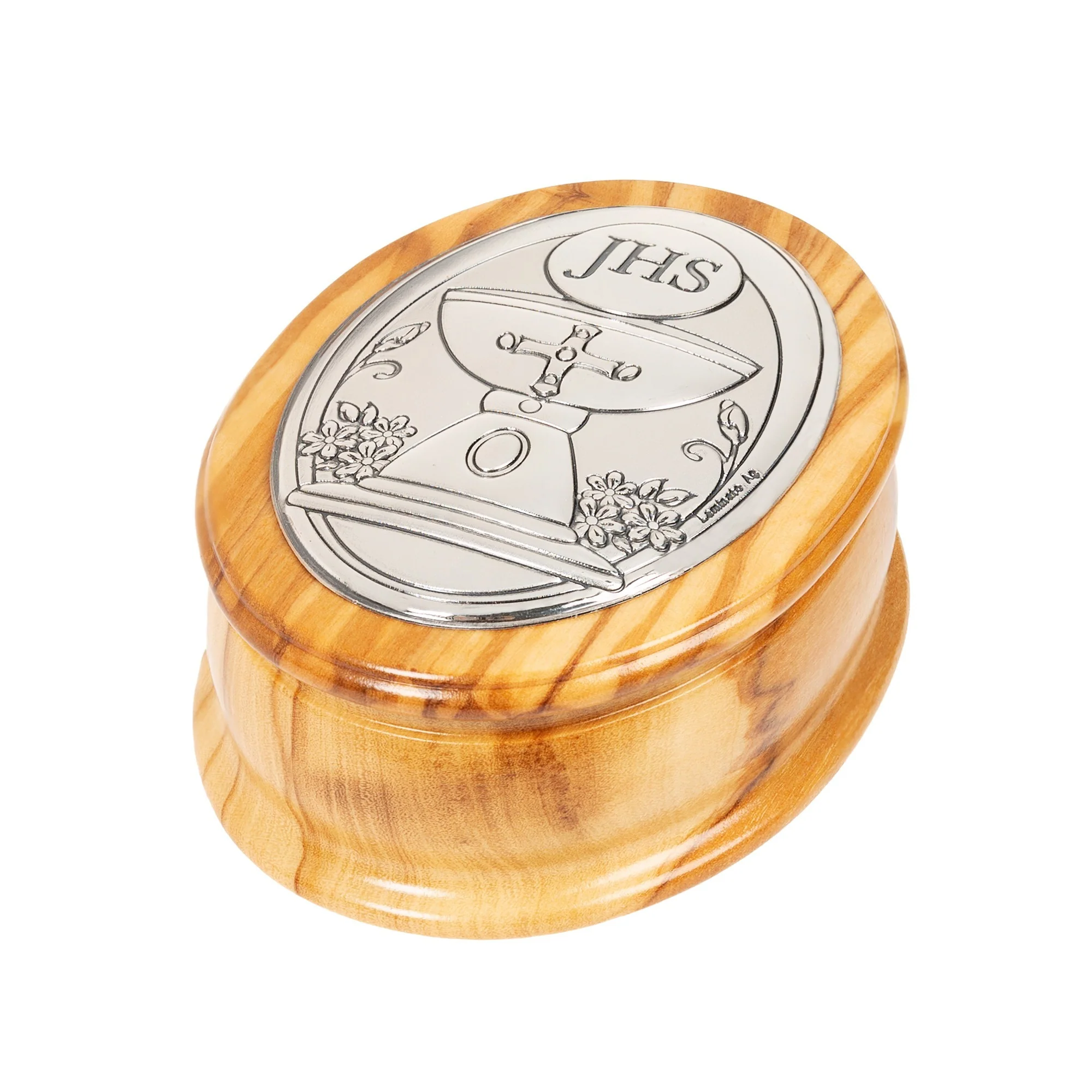 First Communion Olive Wood Rosary Keepsake Box