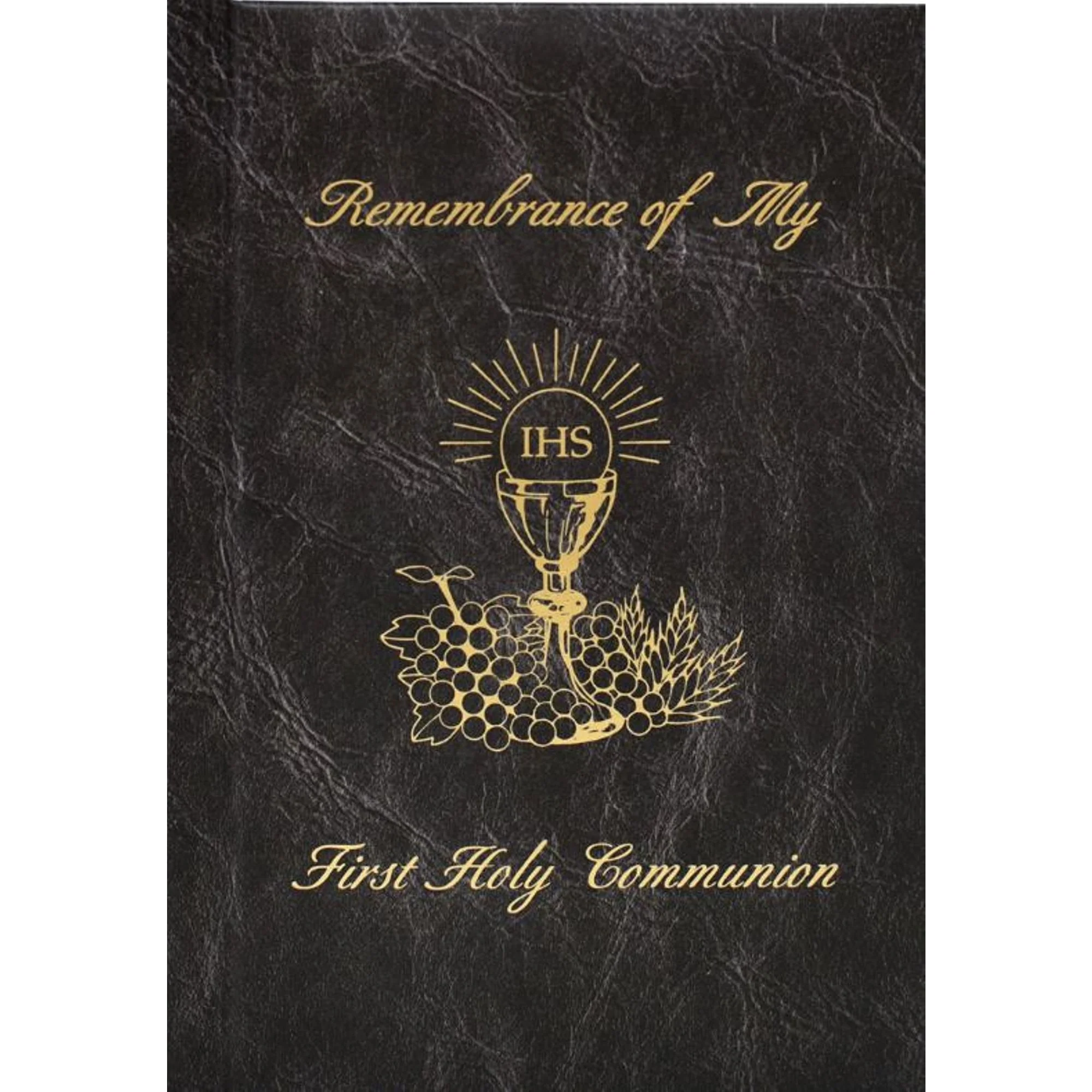First Holy Communion Remembrance Mass Book (Black Hardcover)