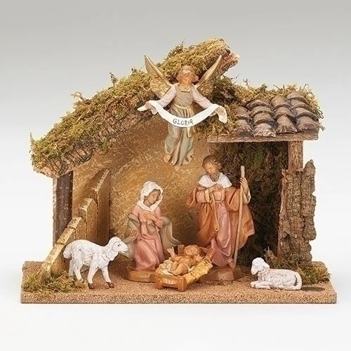 Fontanini 6pc Nativity with Stable - Image 2