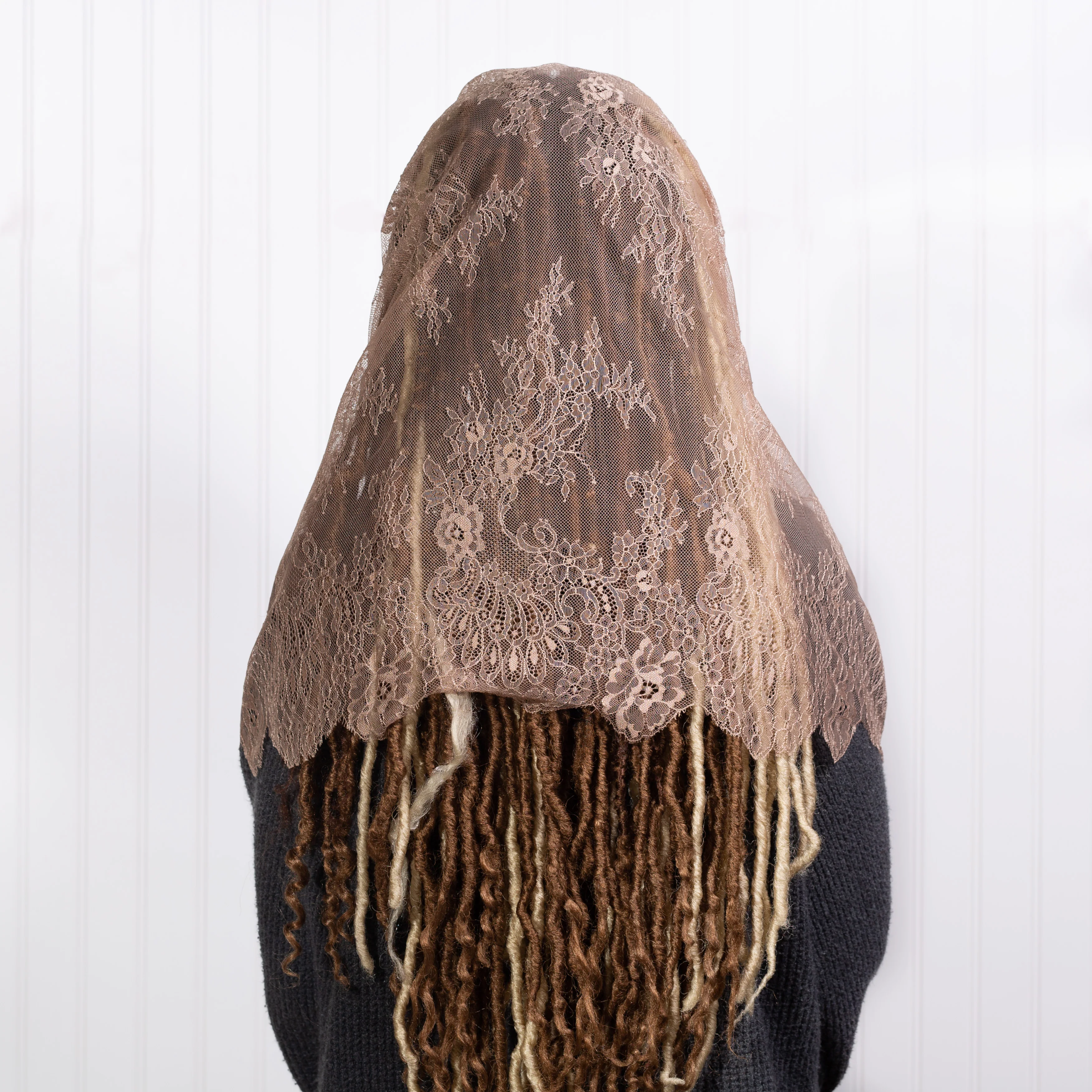 Francisca Spanish Lace Infinity Chapel Veil - Multiple Colors - Image 9