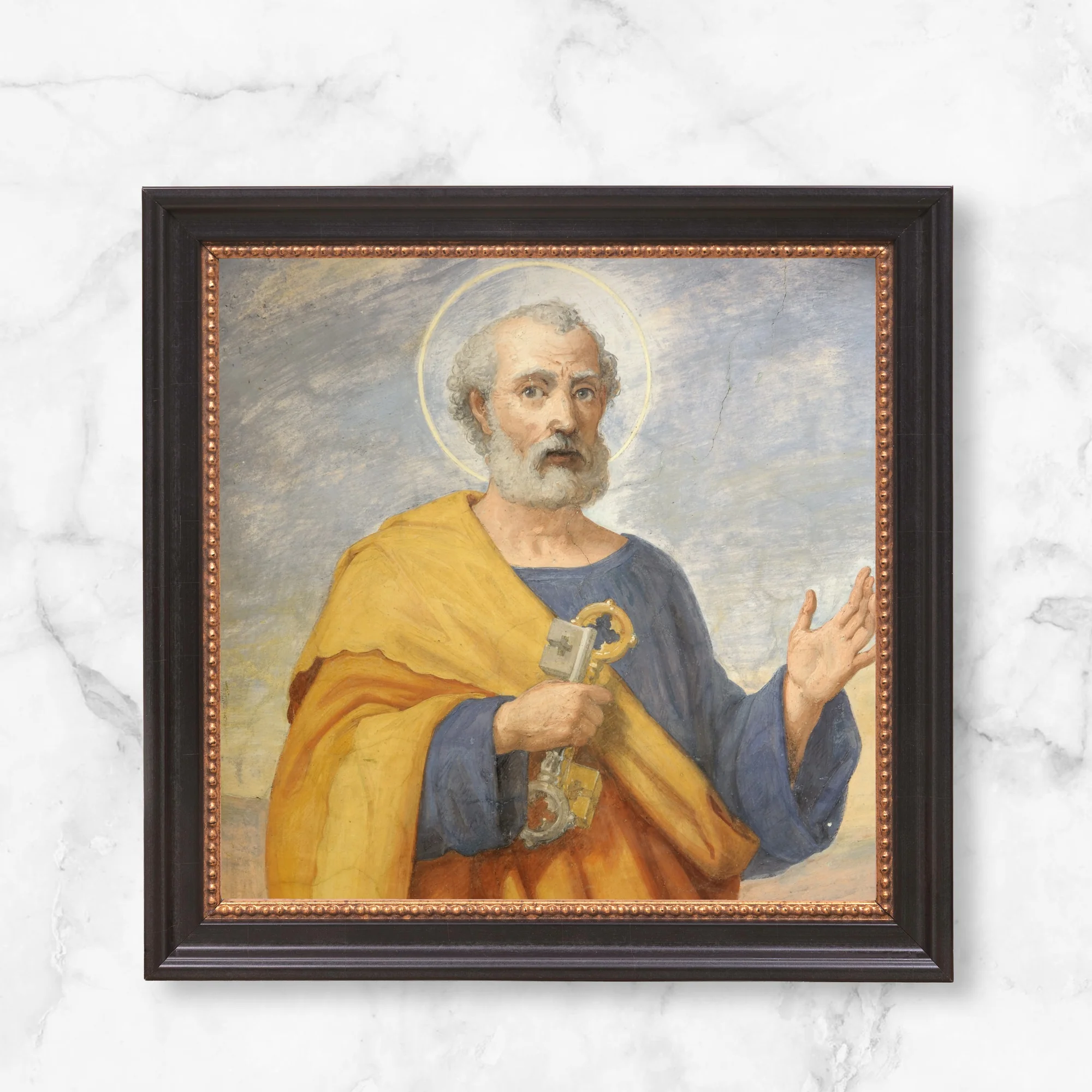 Fresco of St Peter Framed Canvas - Sacred Mini Collection - Image 11