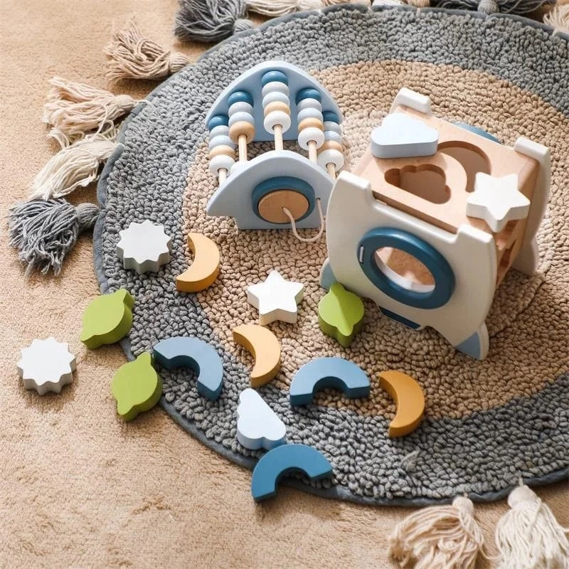 Galactic Glory Wooden Spaceship Toy - Image 4