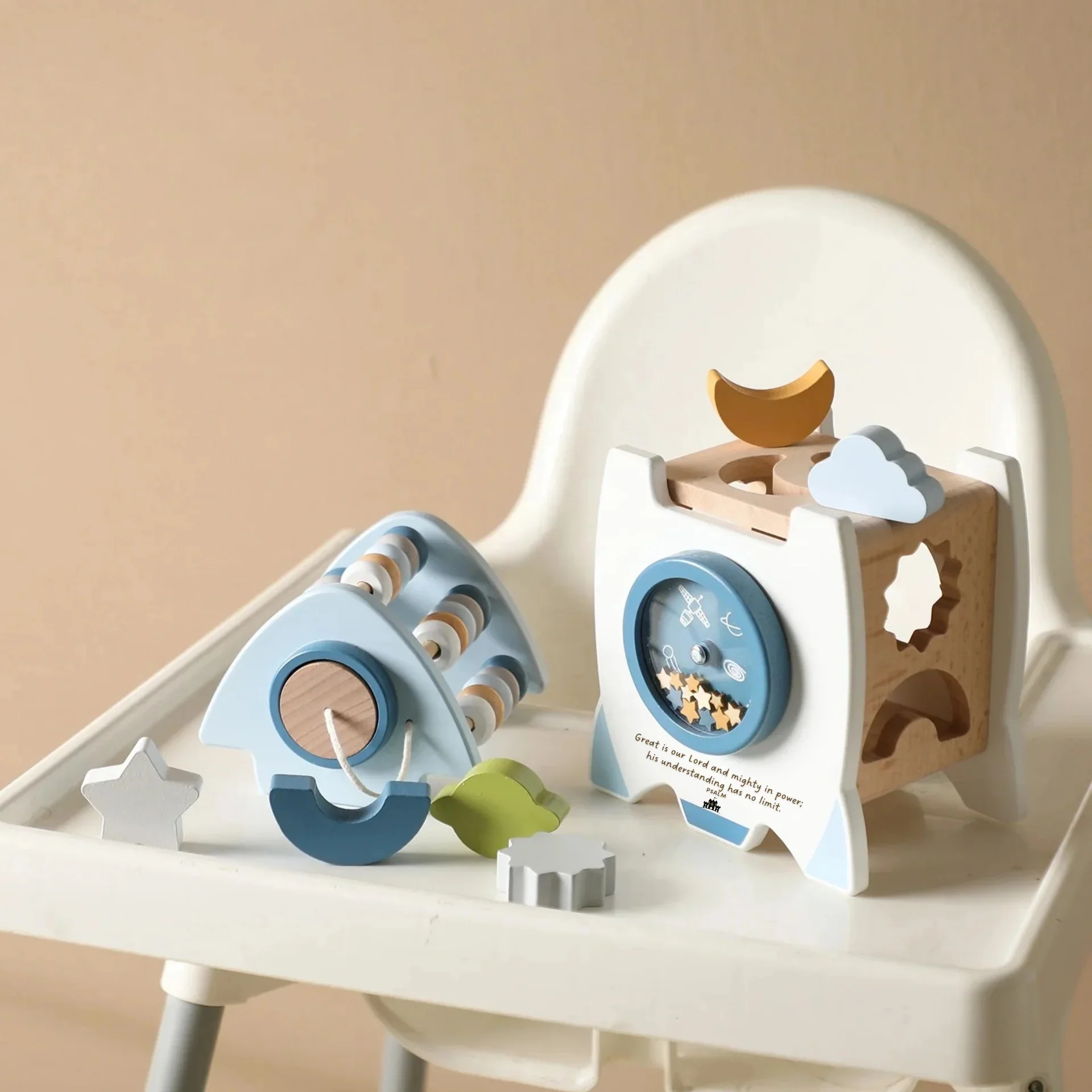Galactic Glory Wooden Spaceship Toy - Image 5