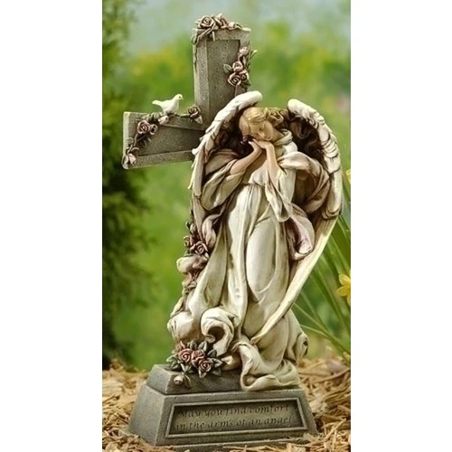 Garden Angel with Cross