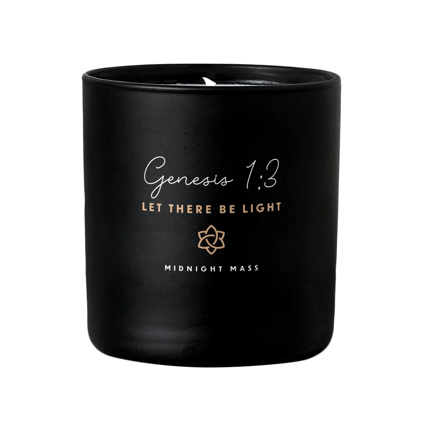 Genesis 1:3 Black Candle - Image 2