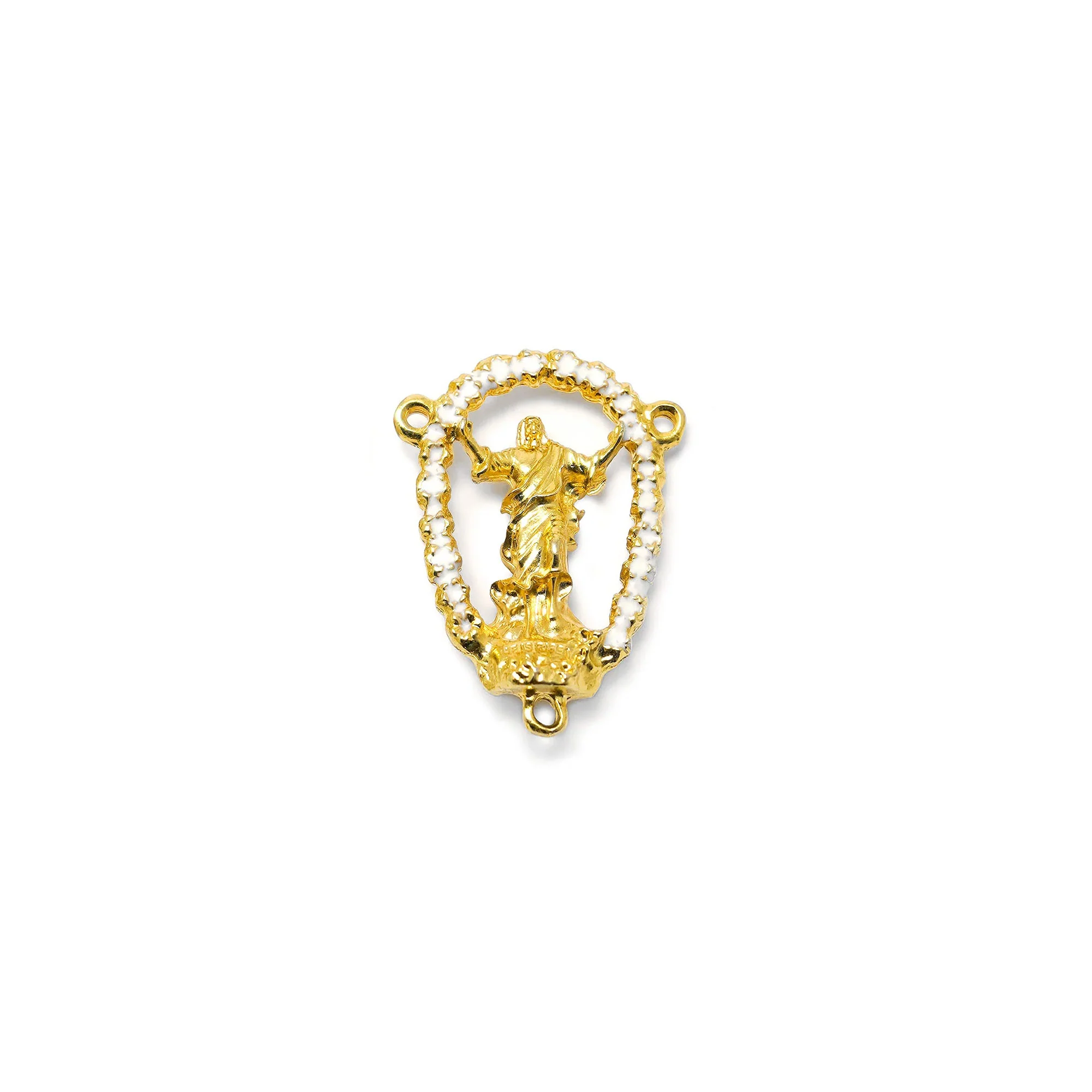 Ghirelli Aulite & Red Tiger Eye Risen Christ Rosary - Image 4