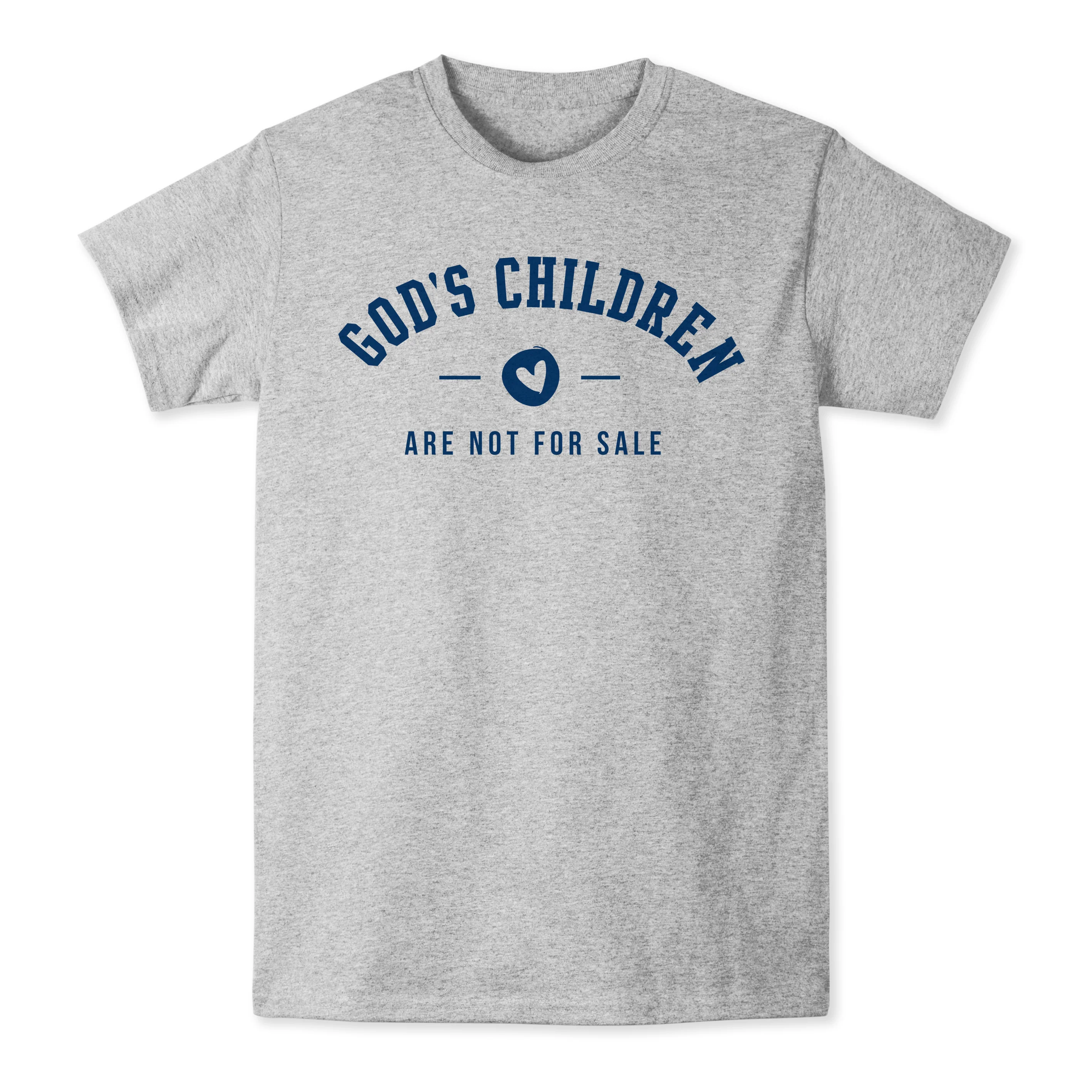 God's Children Are Not For Sale Grey T-Shirt - Multiple Sizes - Image 5
