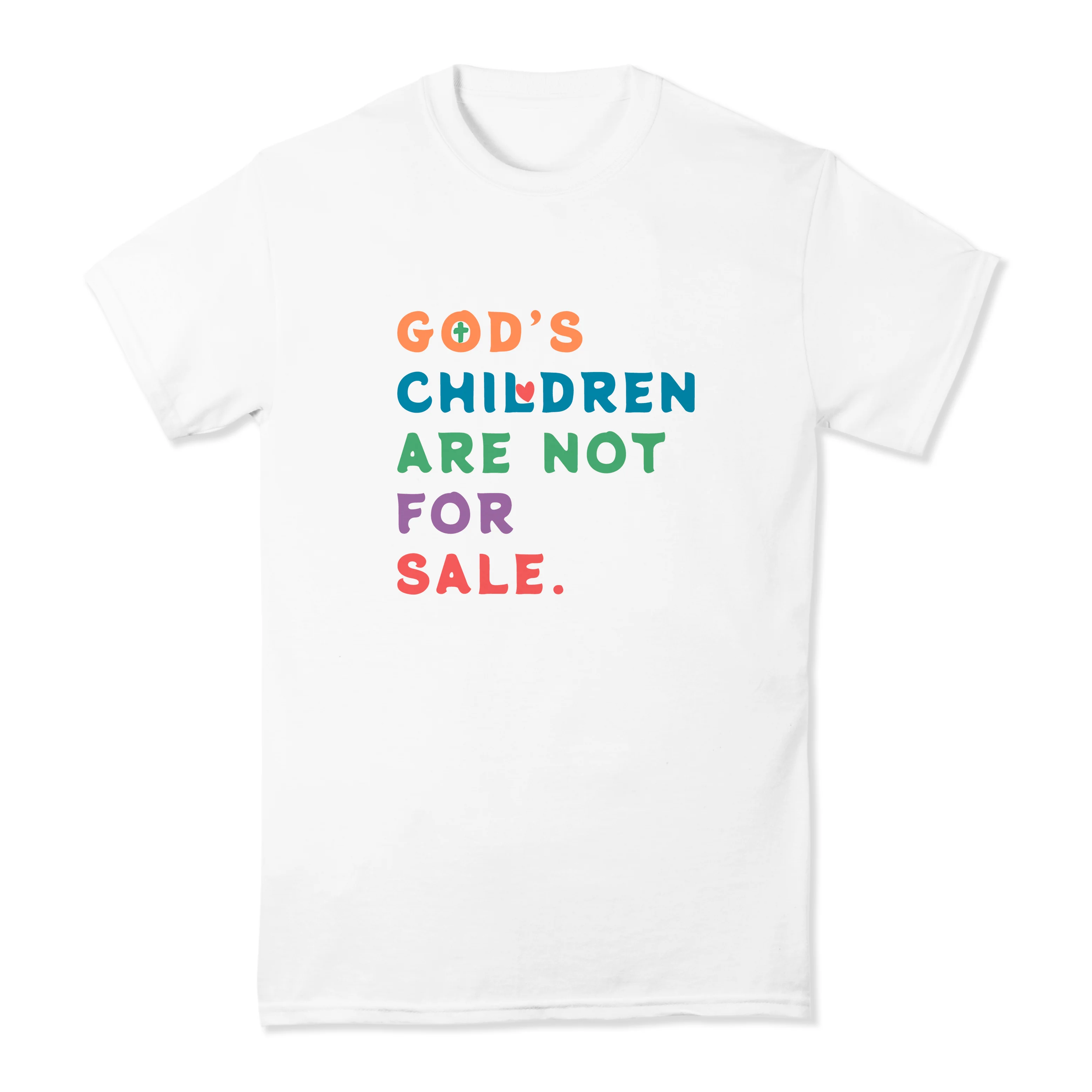 God's Children Are Not For Sale White T-Shirt - Multiple Sizes - Image 3