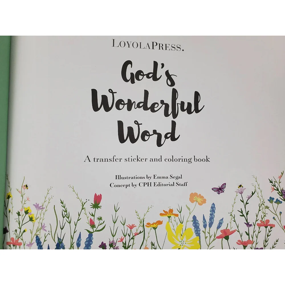 God's Wonderful Word: A Transfer Sticker and Coloring Book - Image 5