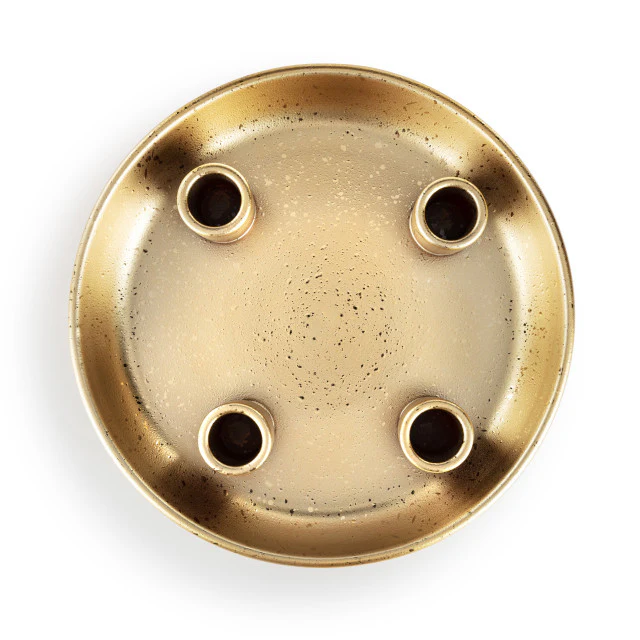 Gold Dish Advent Candle Holder - Image 2
