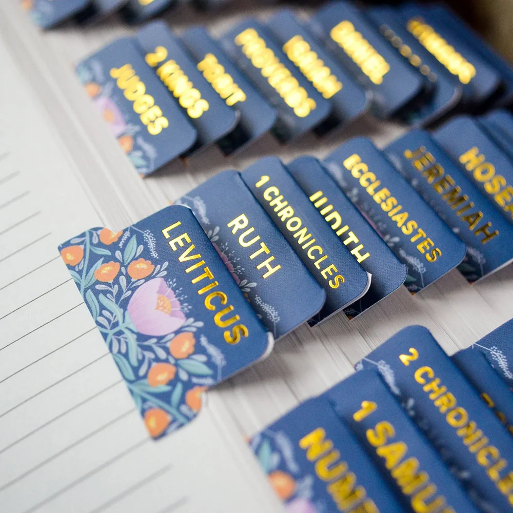Gold Foiled Catholic Bible Tabs - Multiple Designs - Image 12