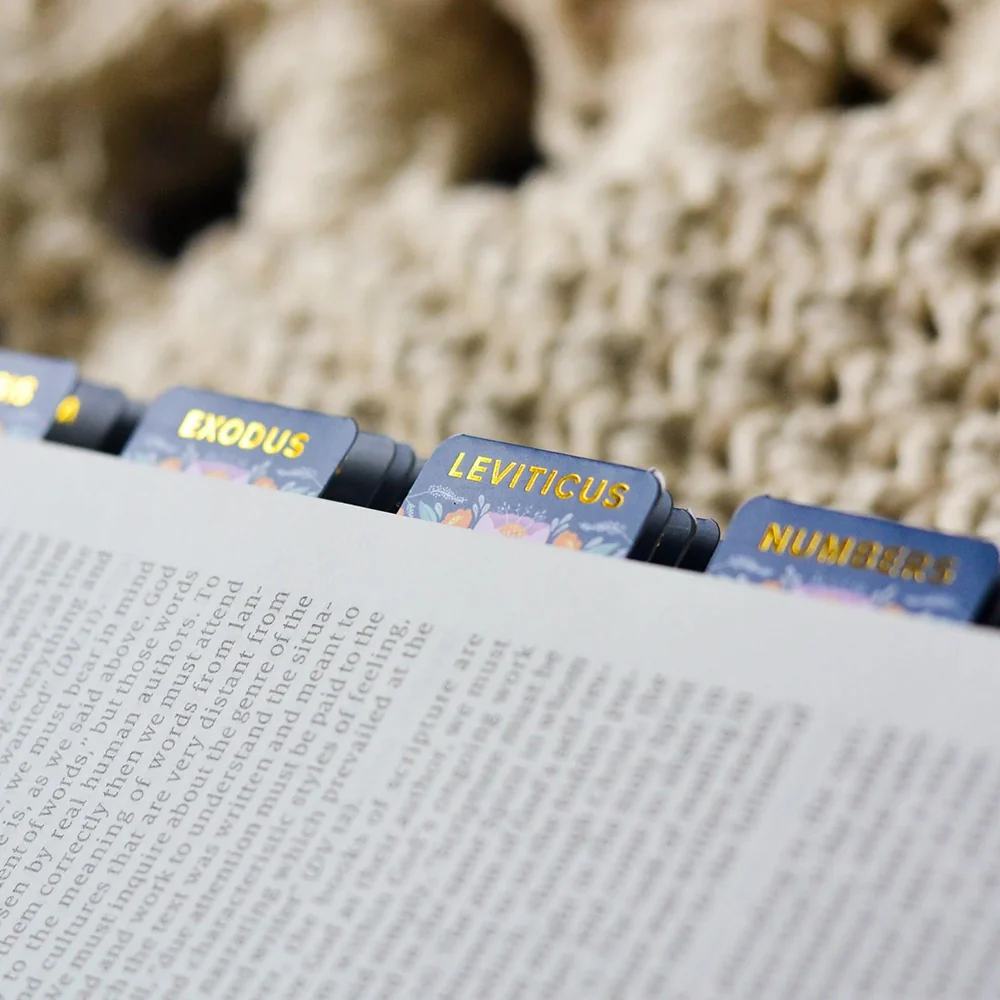 Gold Foiled Catholic Bible Tabs - Multiple Designs - Image 15