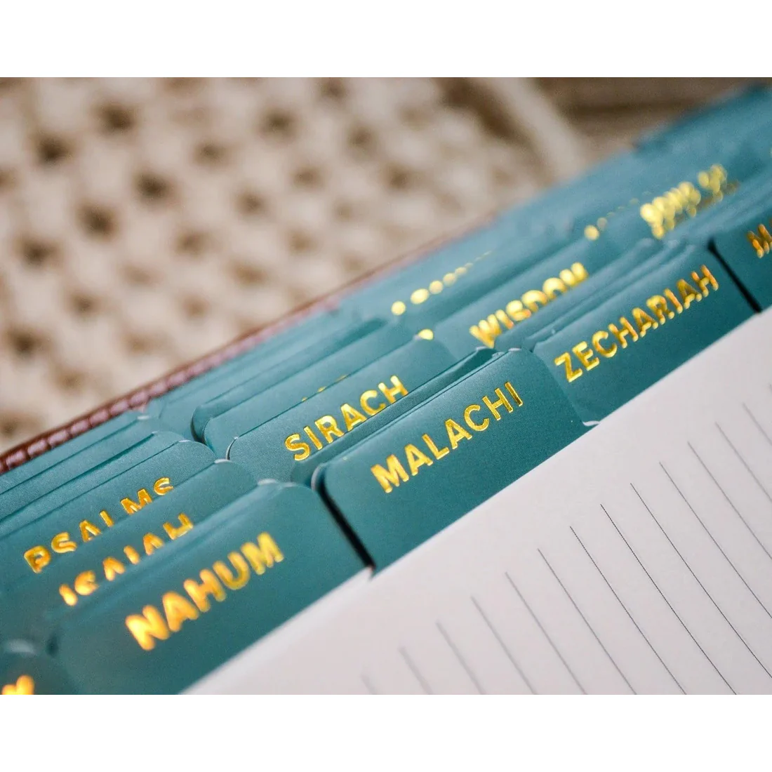 Gold Foiled Catholic Bible Tabs - Multiple Designs - Image 24