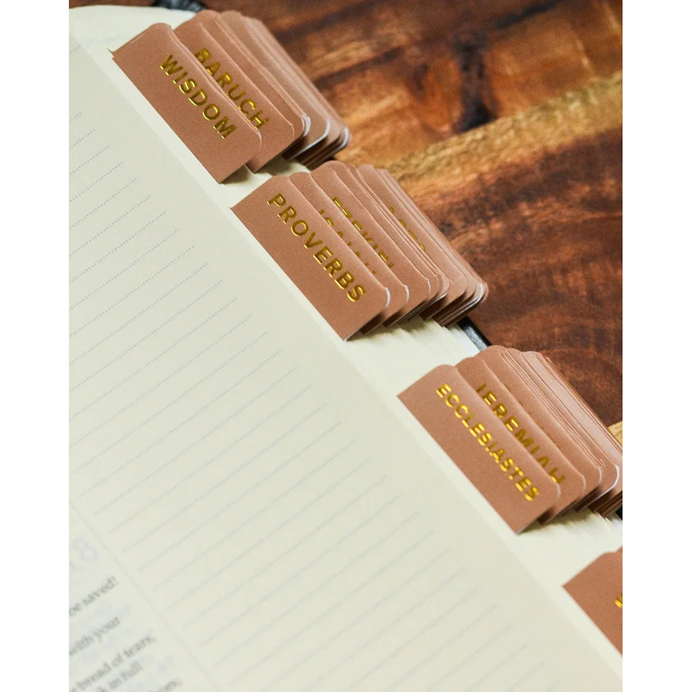 Gold Foiled Catholic Bible Tabs - Multiple Designs - Image 6