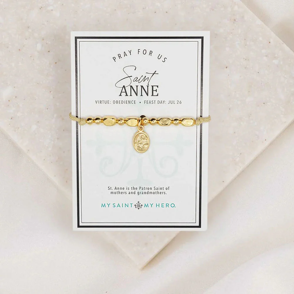 Gold St. Anne Little Saints Bracelet - Image 2