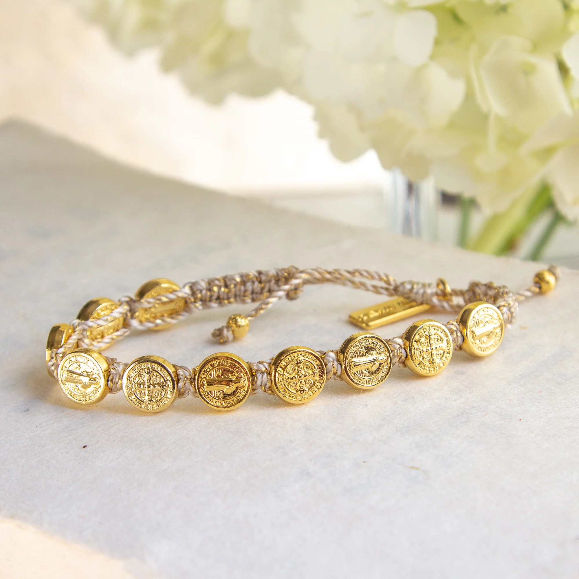 Gold St. Benedict Blessing Bracelet - Image 2