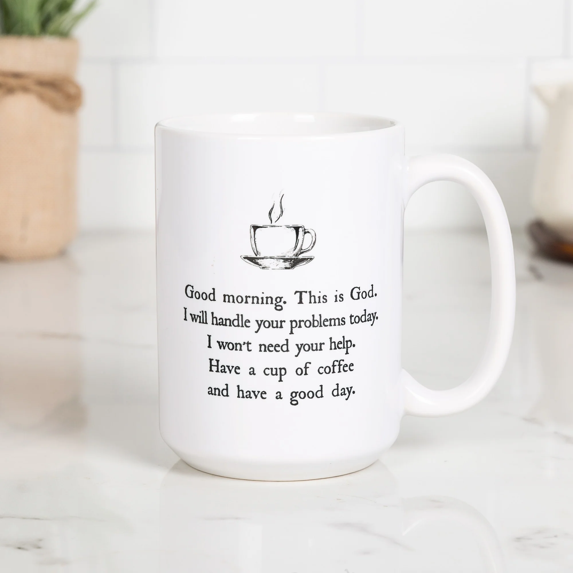 Good Morning From God Coffee Mug