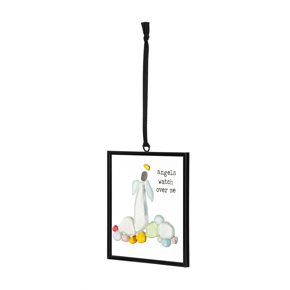 Guardian Angel Glass Suncatcher Ornament - Image 2