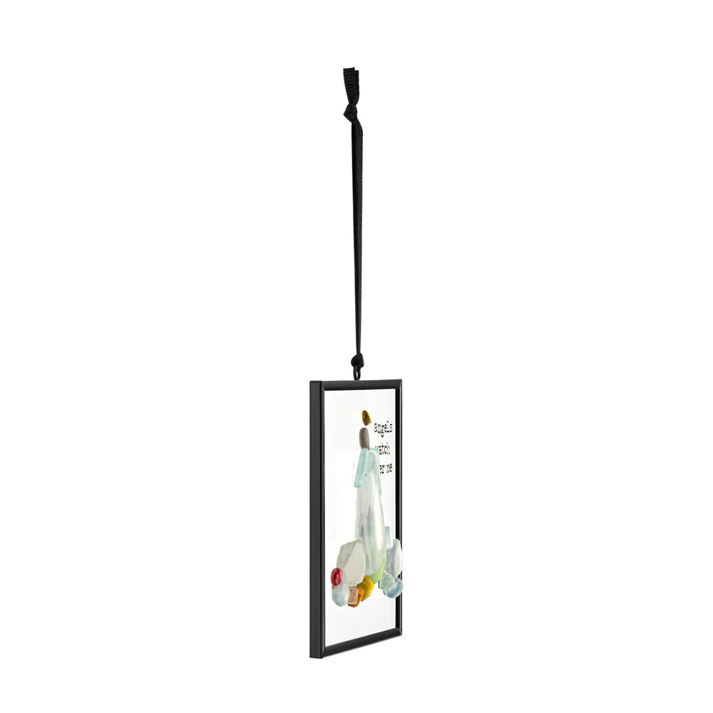Guardian Angel Glass Suncatcher Ornament - Image 3
