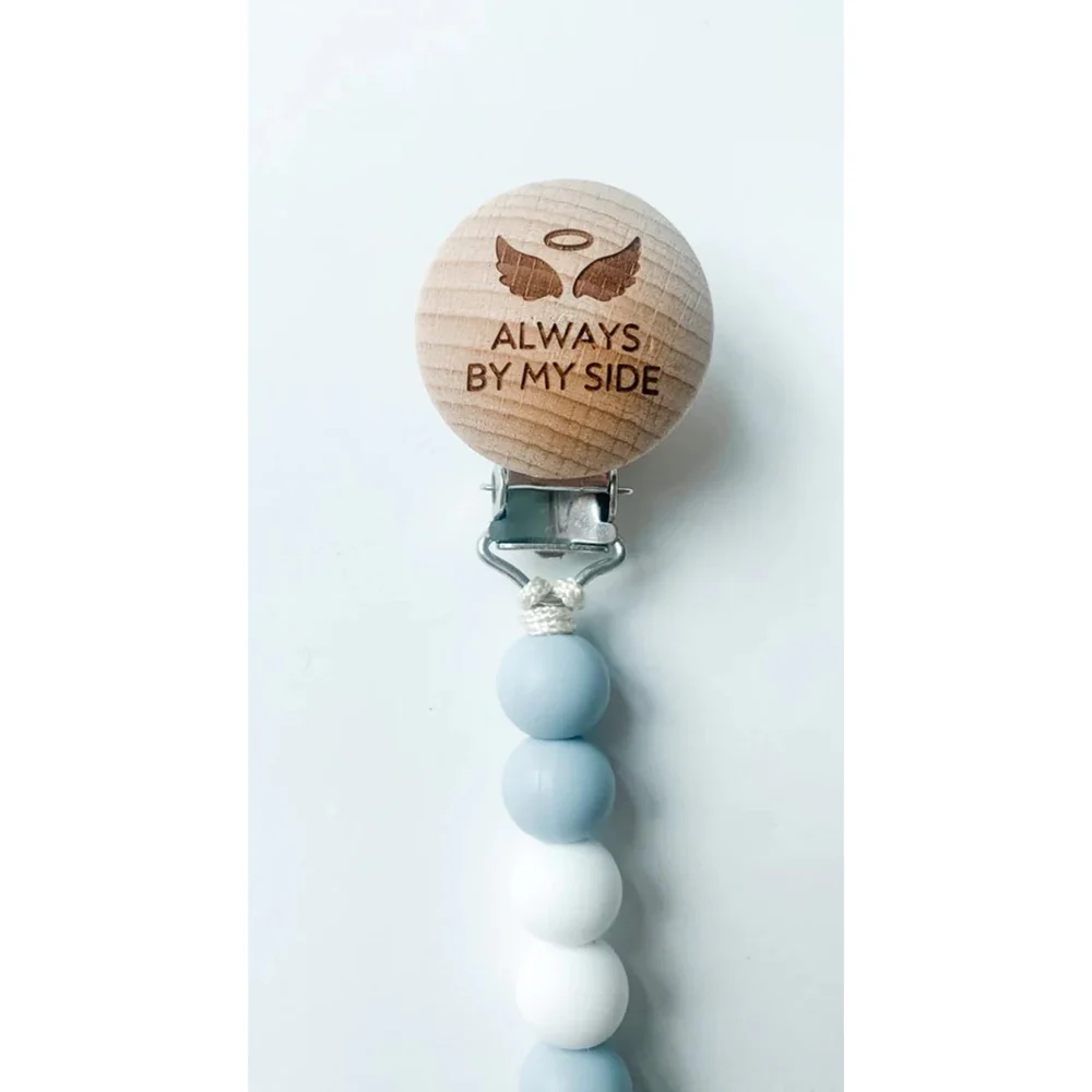 Guardian Angel Pacifier Clip - Pink or Blue - Image 11