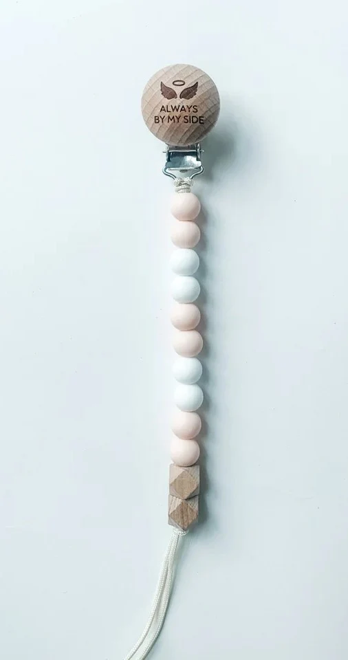 Guardian Angel Pacifier Clip - Pink or Blue - Image 8